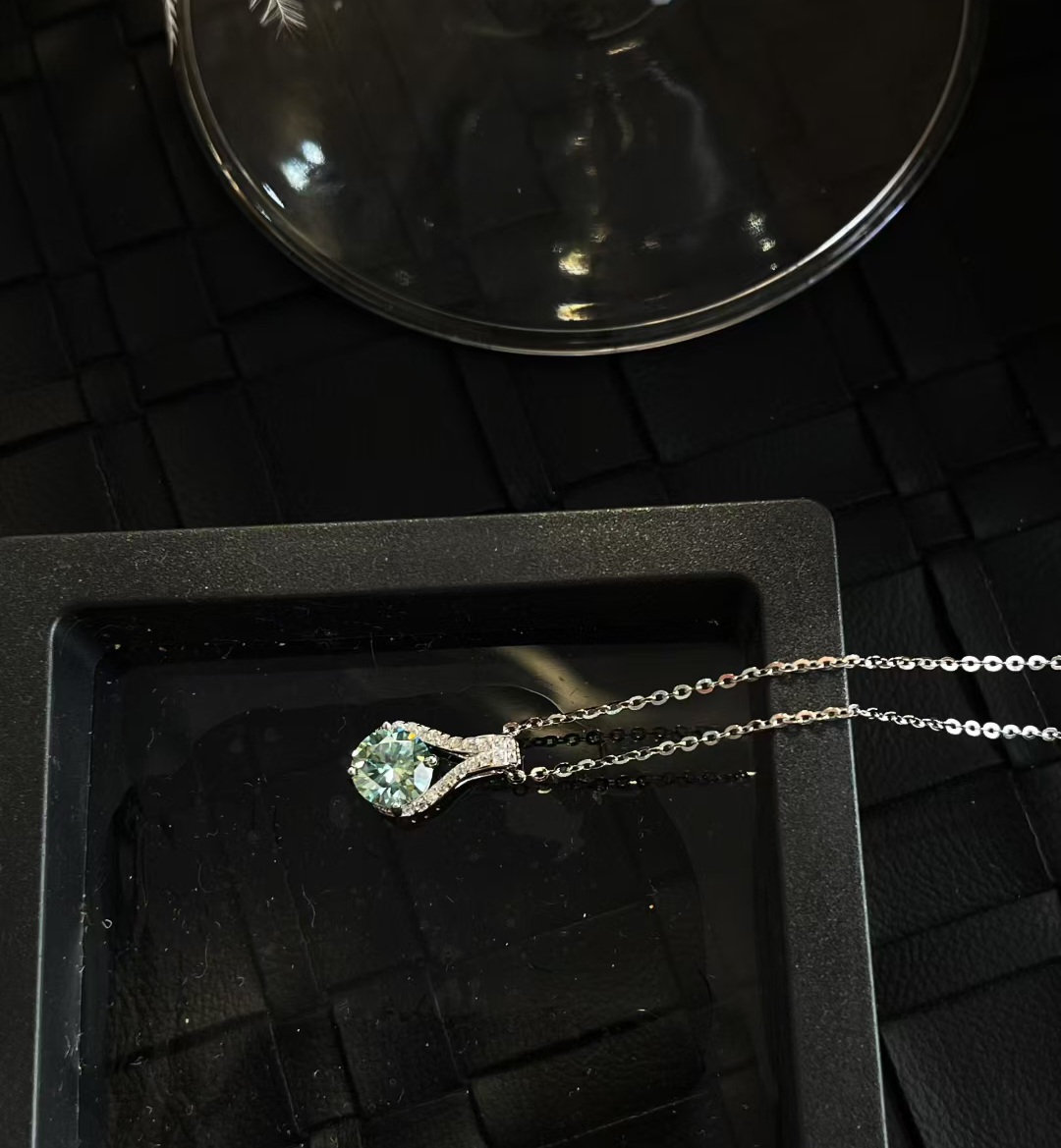 S925銀莫桑鑽項鏈