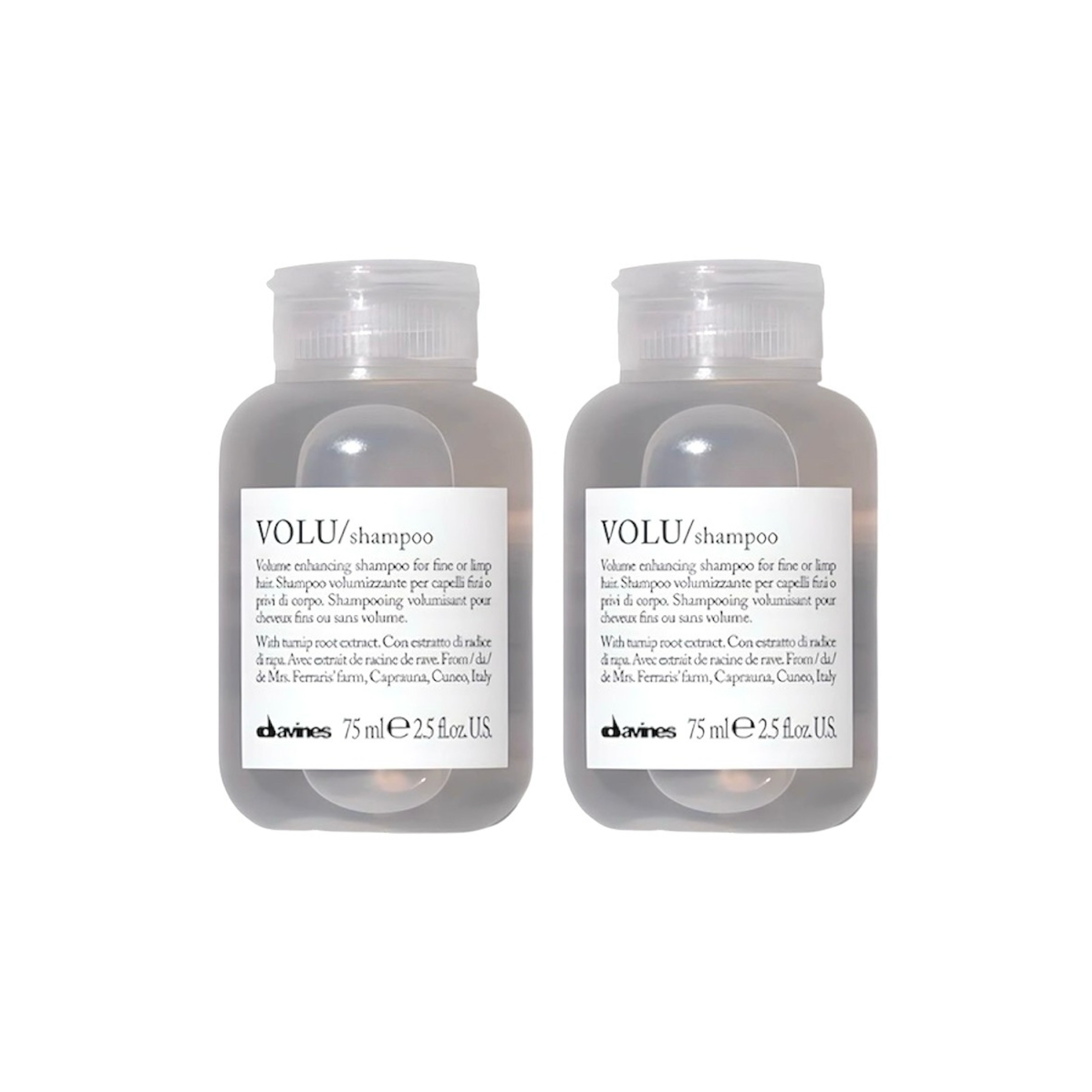Davines VOLU Shampoo 豐盈洗髮露兩支裝 75ml+75ml 