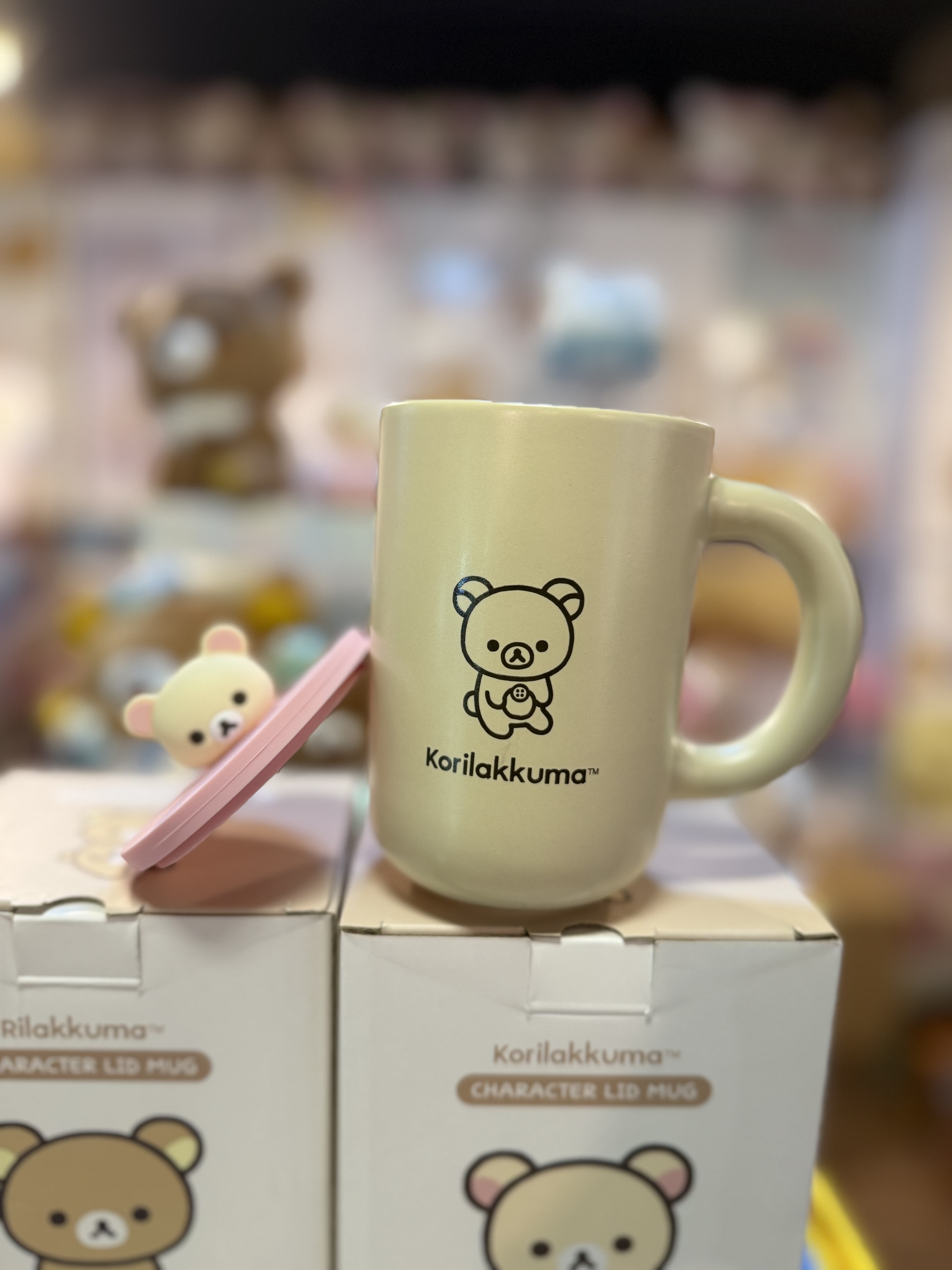 《現貨》全新韓國限定 Rilakkuma連蓋陶瓷杯
