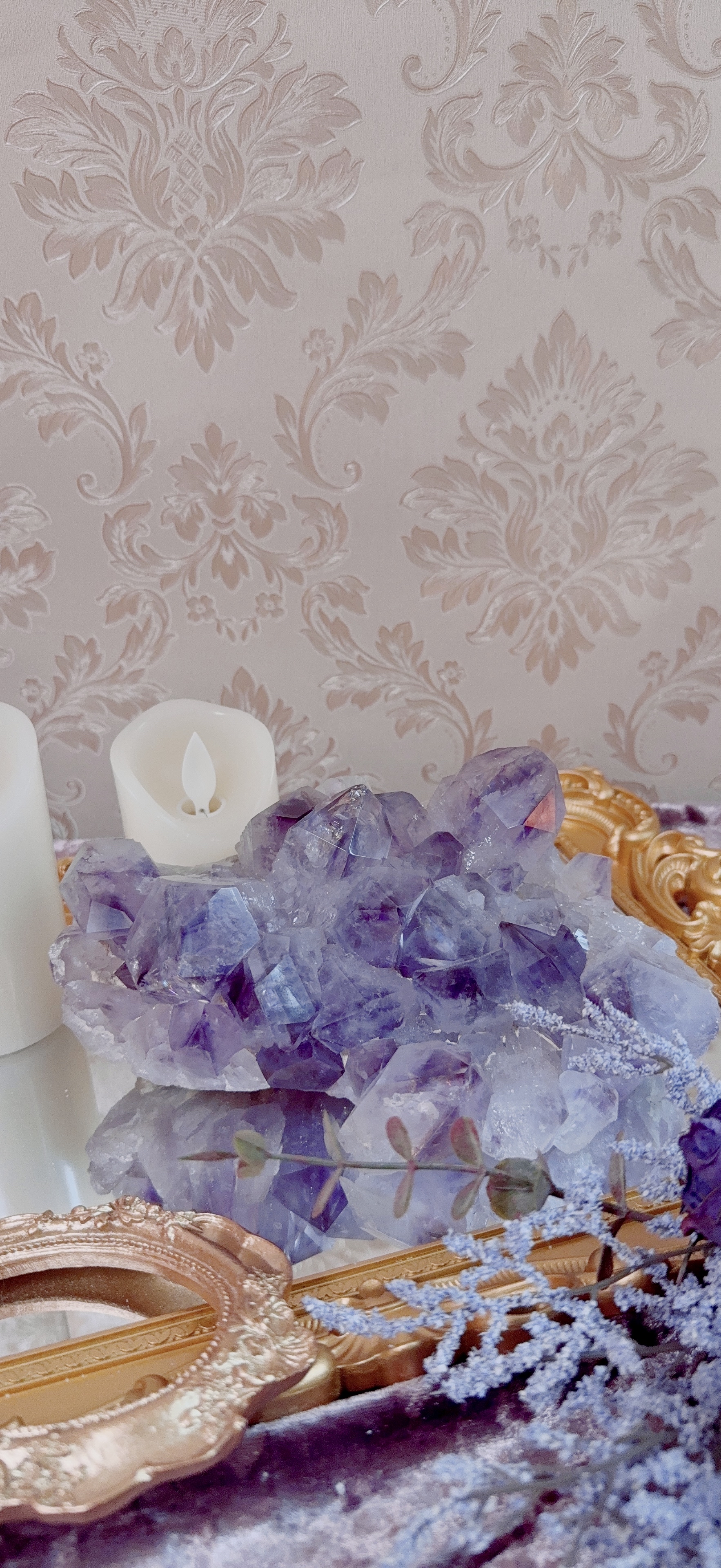 巴西殿堂級紫幻影水晶簇