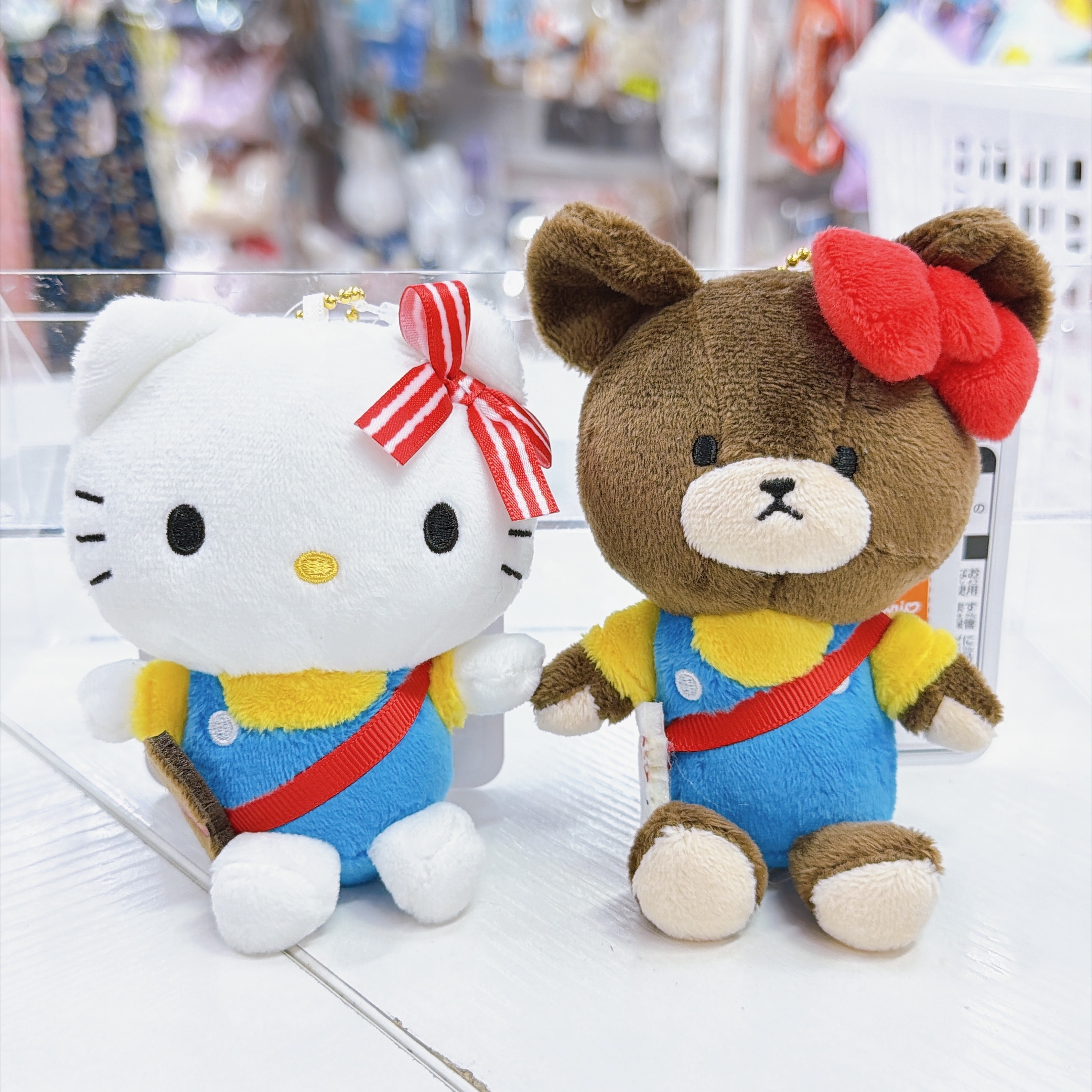 日本直送Sanrio  Hello Kitty jacky 熊仔 合作系列公仔掛飾