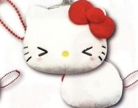 Sanrio hello kitty (閉眼)銀包