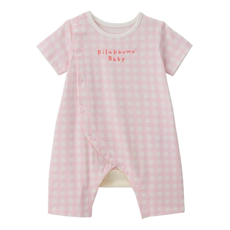 🇯🇵預訂 日本直送🇯🇵Rilakkuma Baby鬆弛熊系列兩色人物屁股面部格紋短袖連身服