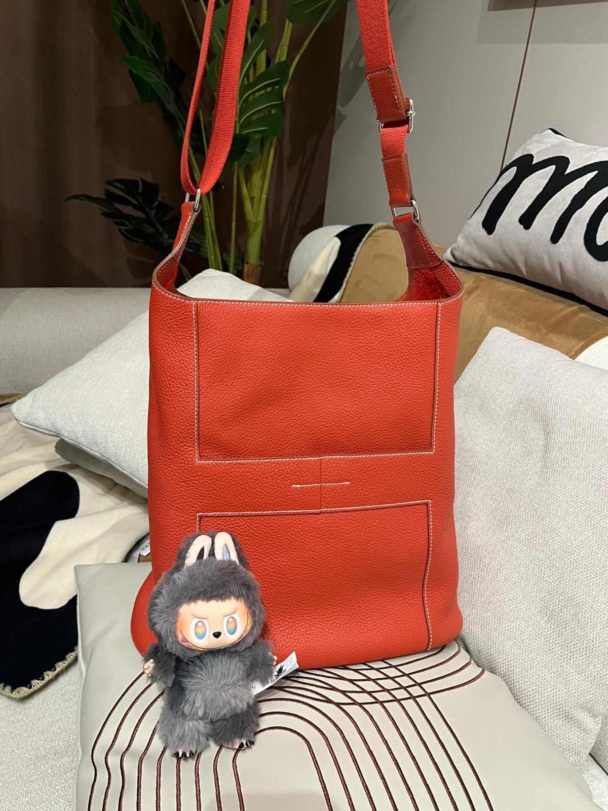 Hermes Good news bag Clemence 100%Authentic,98%new✅dust bag 