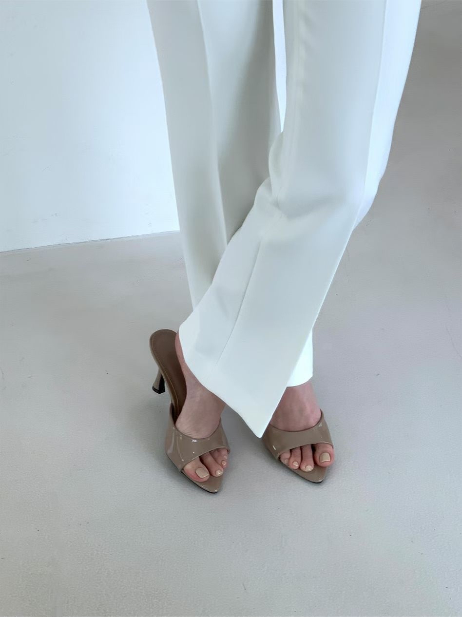 26SS/ LEATHER 8CM HEEL