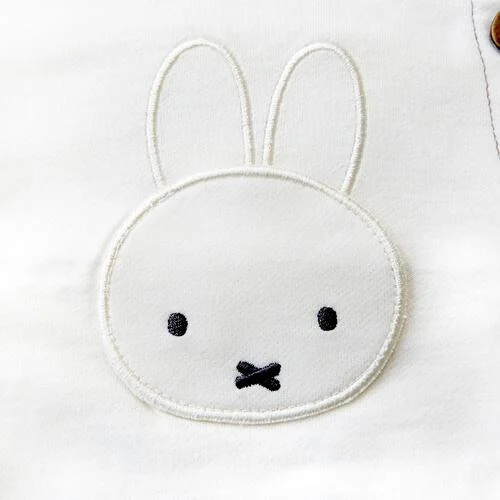 🇯🇵預訂 日本直送🇯🇵Miffy刺繡貼花牛仔針織布吊帶包屁褲
