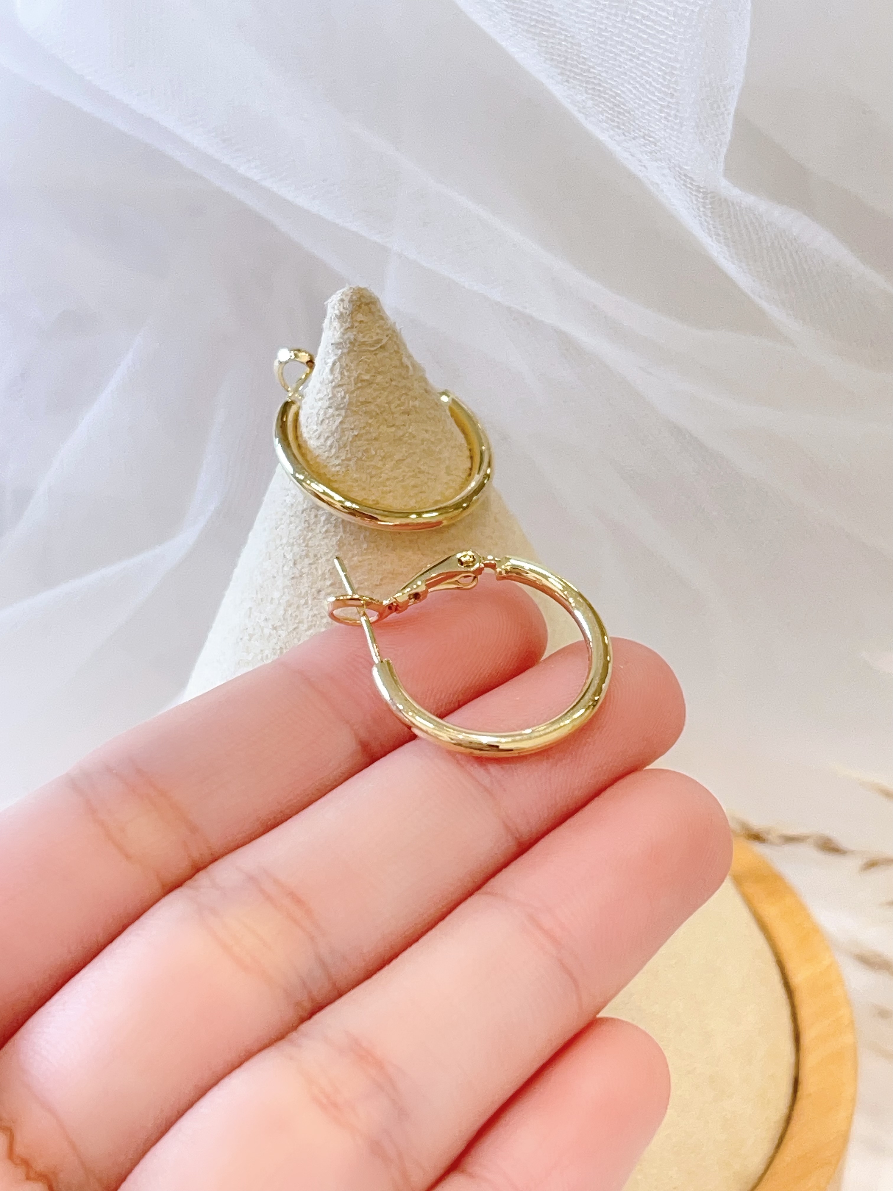 通勤必入百搭ins圆圈耳环