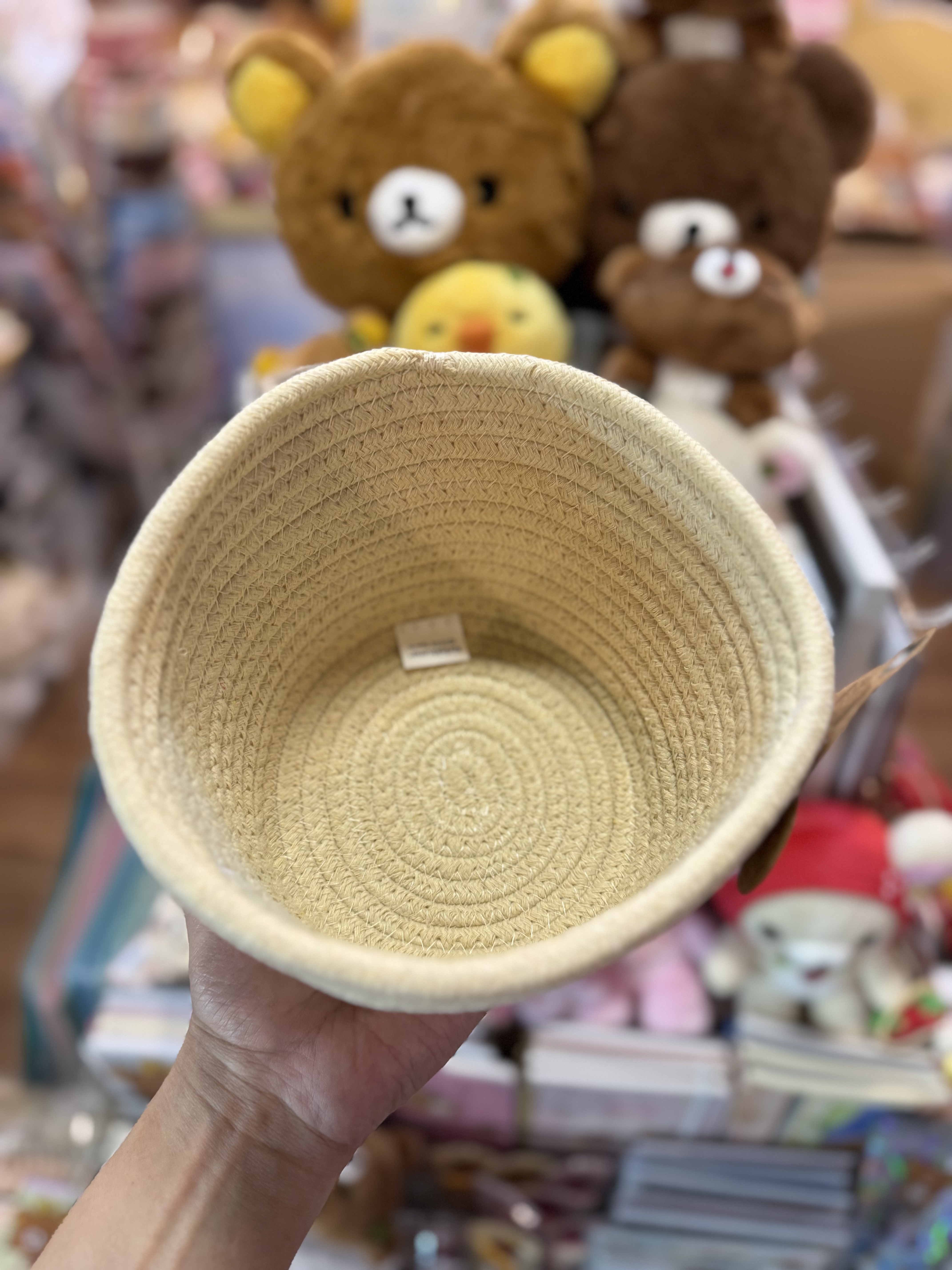 《現貨》全新Rilakkuma 繩織收納籃仔