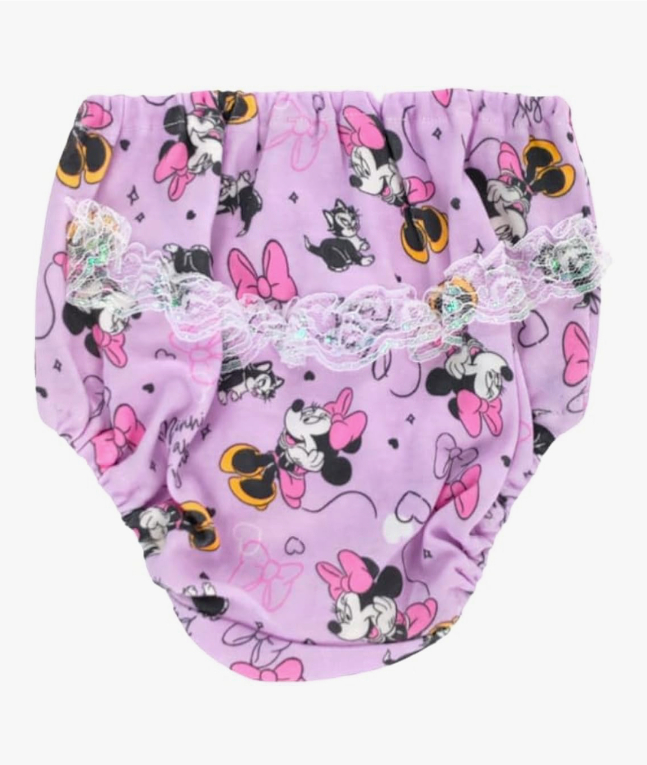 🇯🇵預訂 日本直送🇯🇵米妮人物滿印絲帶蕾絲女童內褲兩件套裝