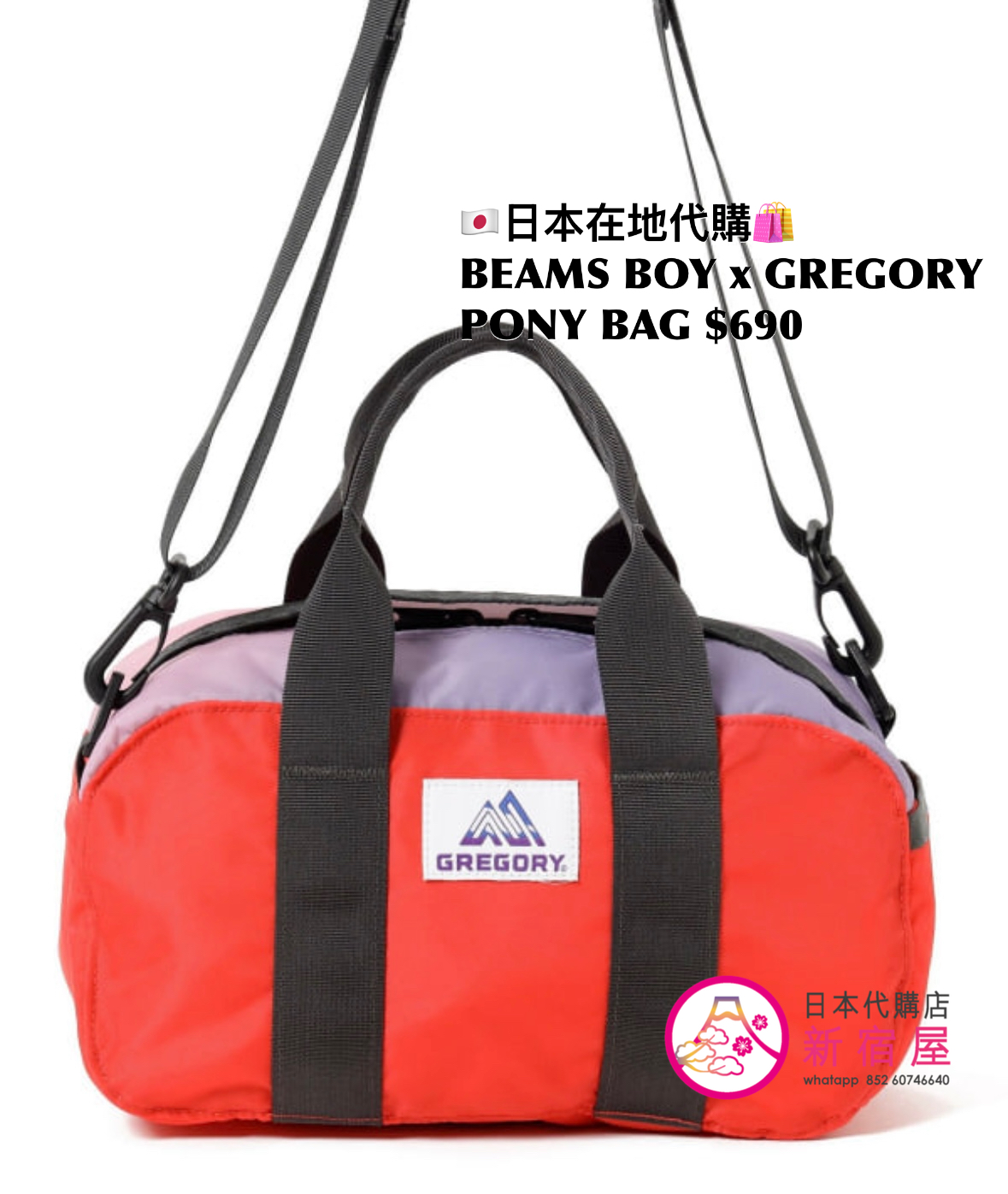 BEAMS BOY x GREGORY PONY BAG