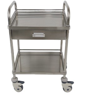 AD-CT05 Stainless Steel Trolley (Single Drawer) 不銹鋼換症車 (For inquiry only 此產品需報價)