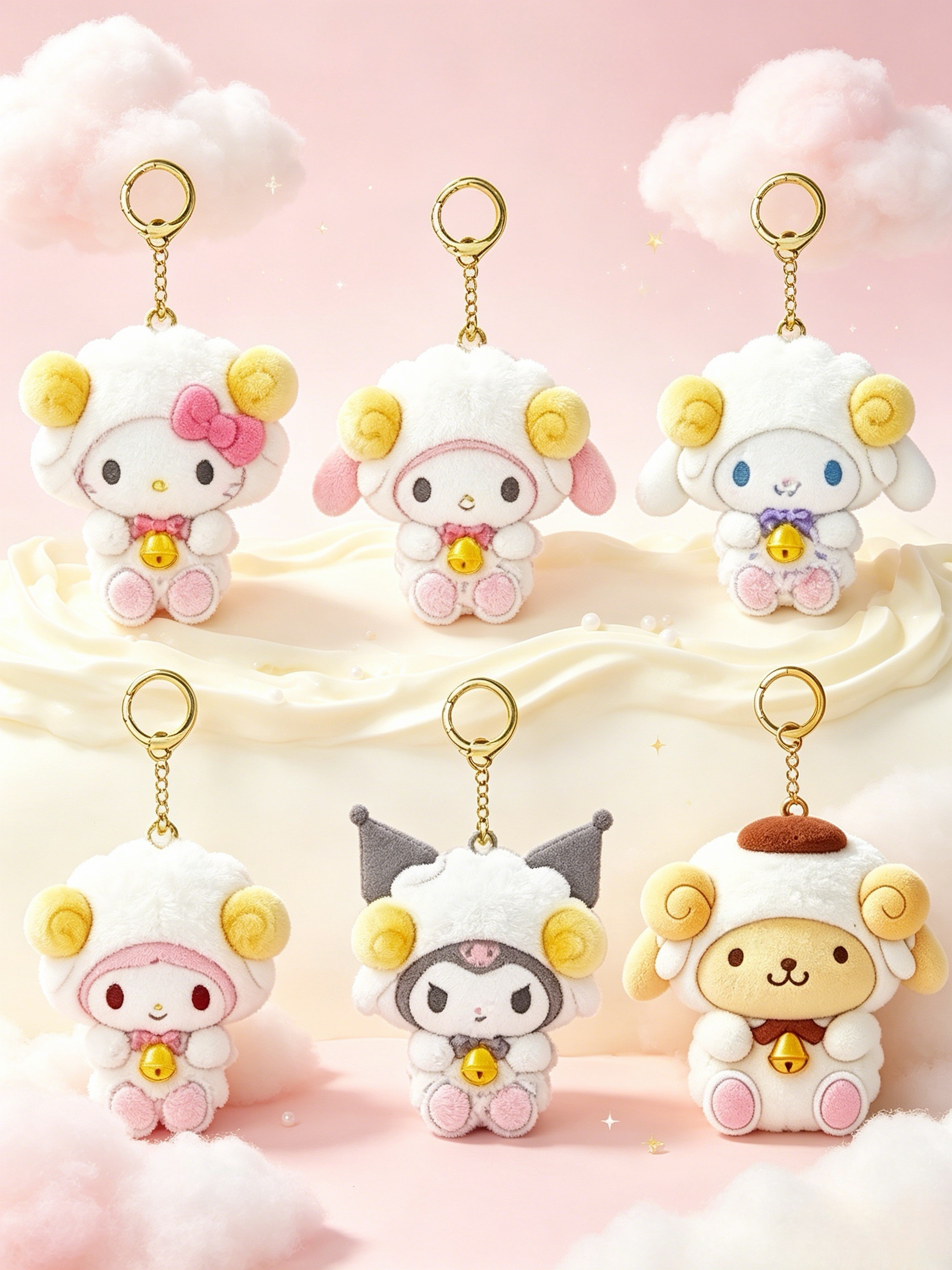 ［11月底到貨] Sanrio 11月新款綿羊公仔掛飾