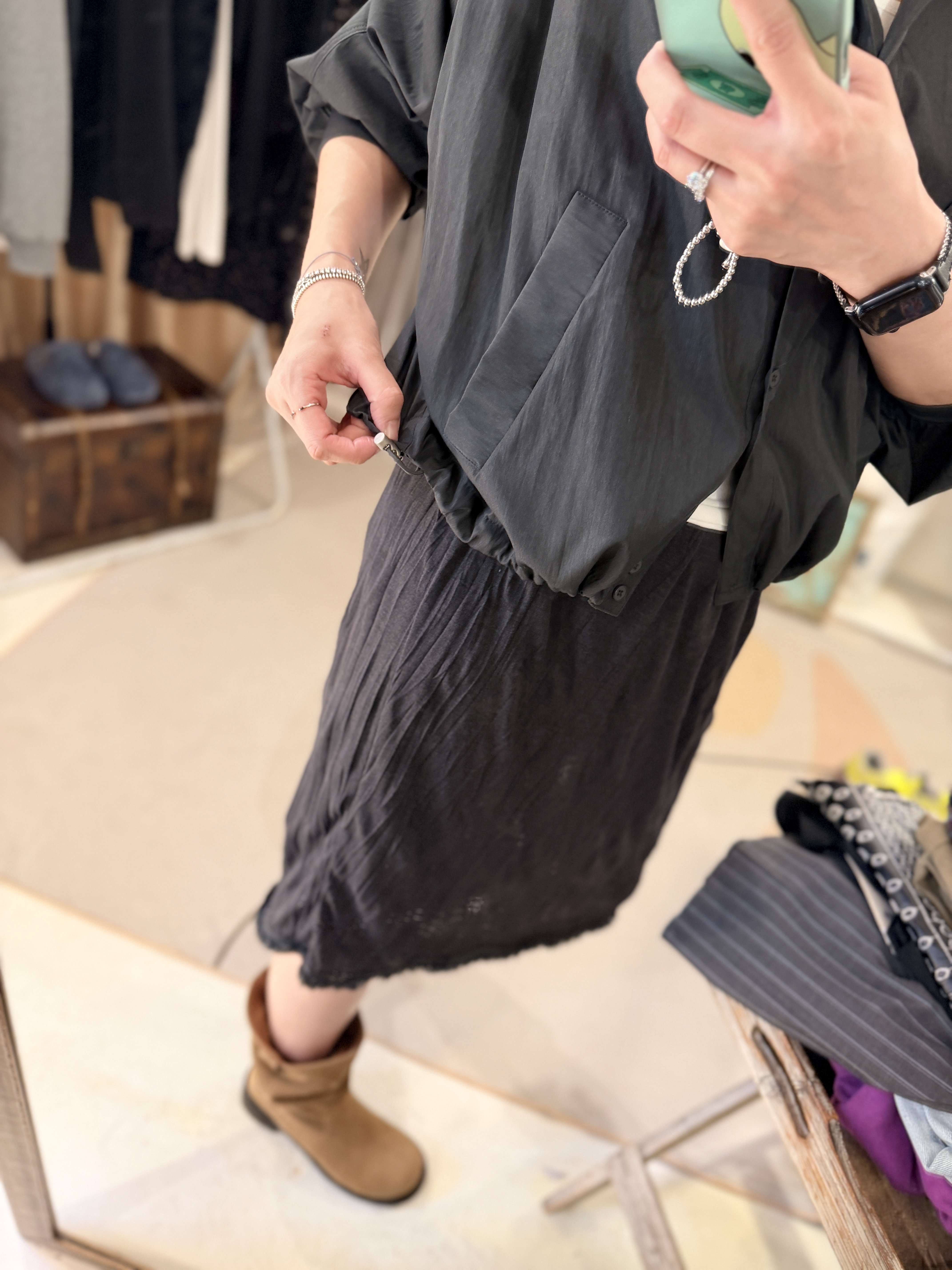 Button shirt jacket