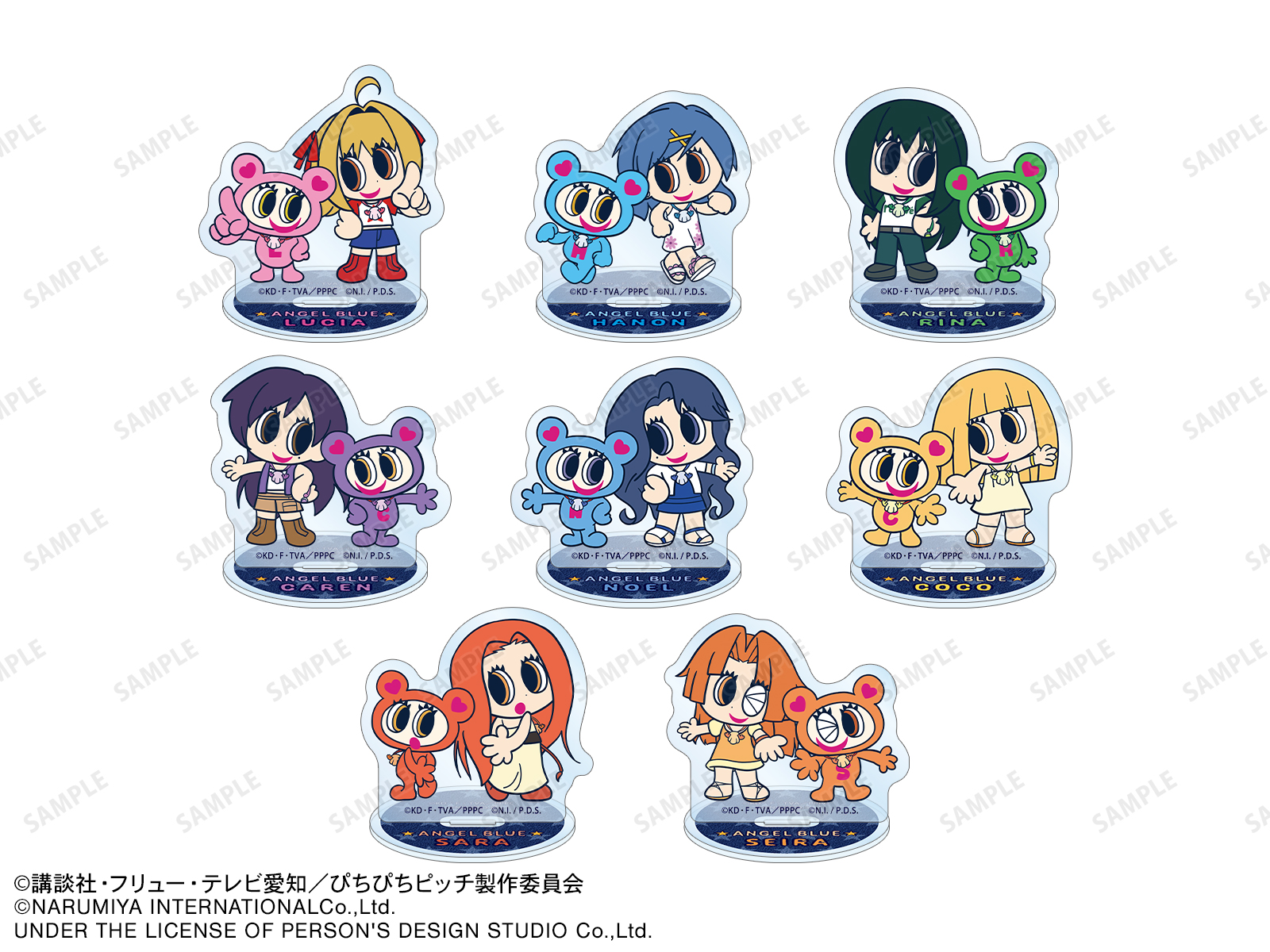 《Pre-Order》ANGEL BLUE Acrylic Stand｜唱K小魚仙 Pichi Pichi Pitch X ANGEL BLUE (26PP14-P)