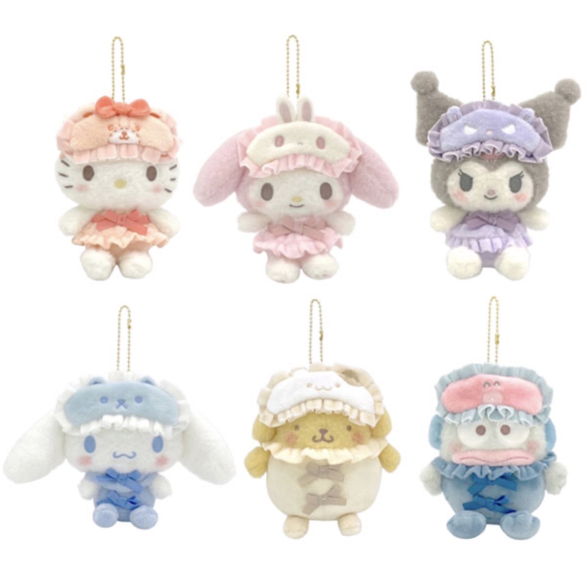 8月再販預訂｜日版 睡衣系列公仔吊飾