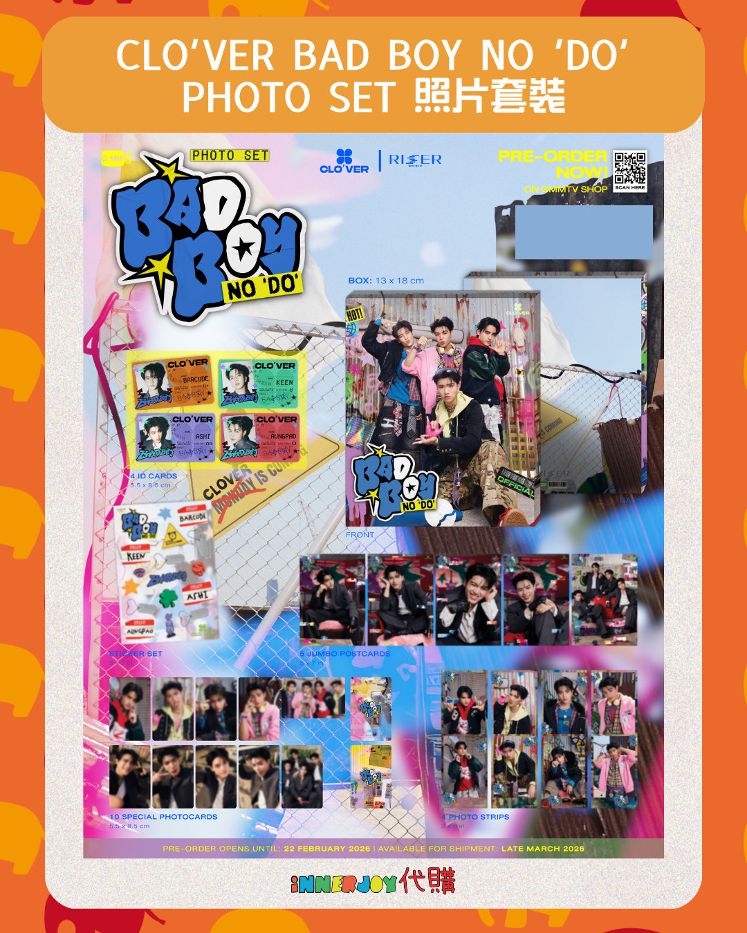 預購 | CLO'VER - CLO’VER BAD BOY NO ‘DO’ PHOTO SET 照片套裝