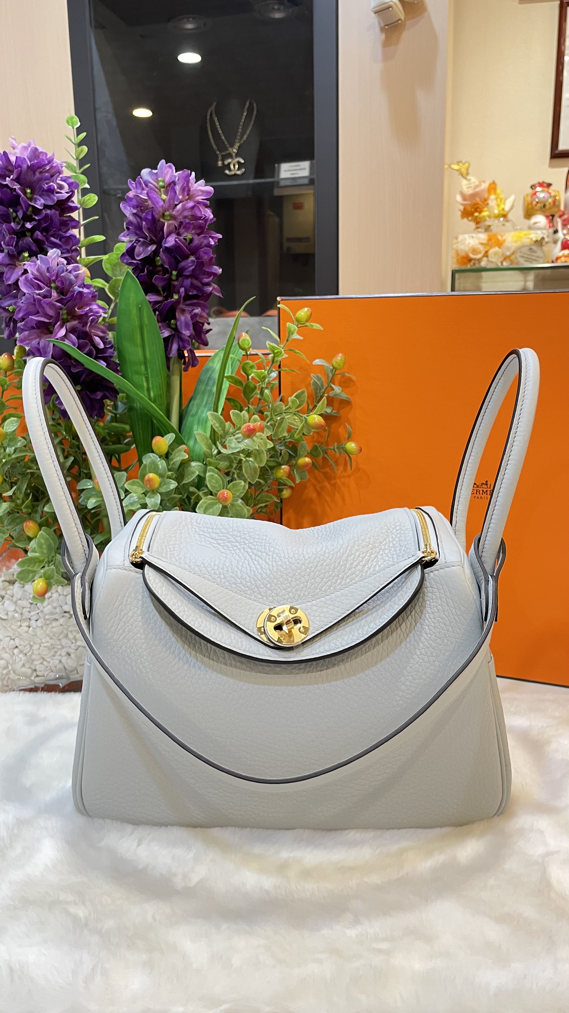 Pre-owned Hermes Lindy 26 Blue