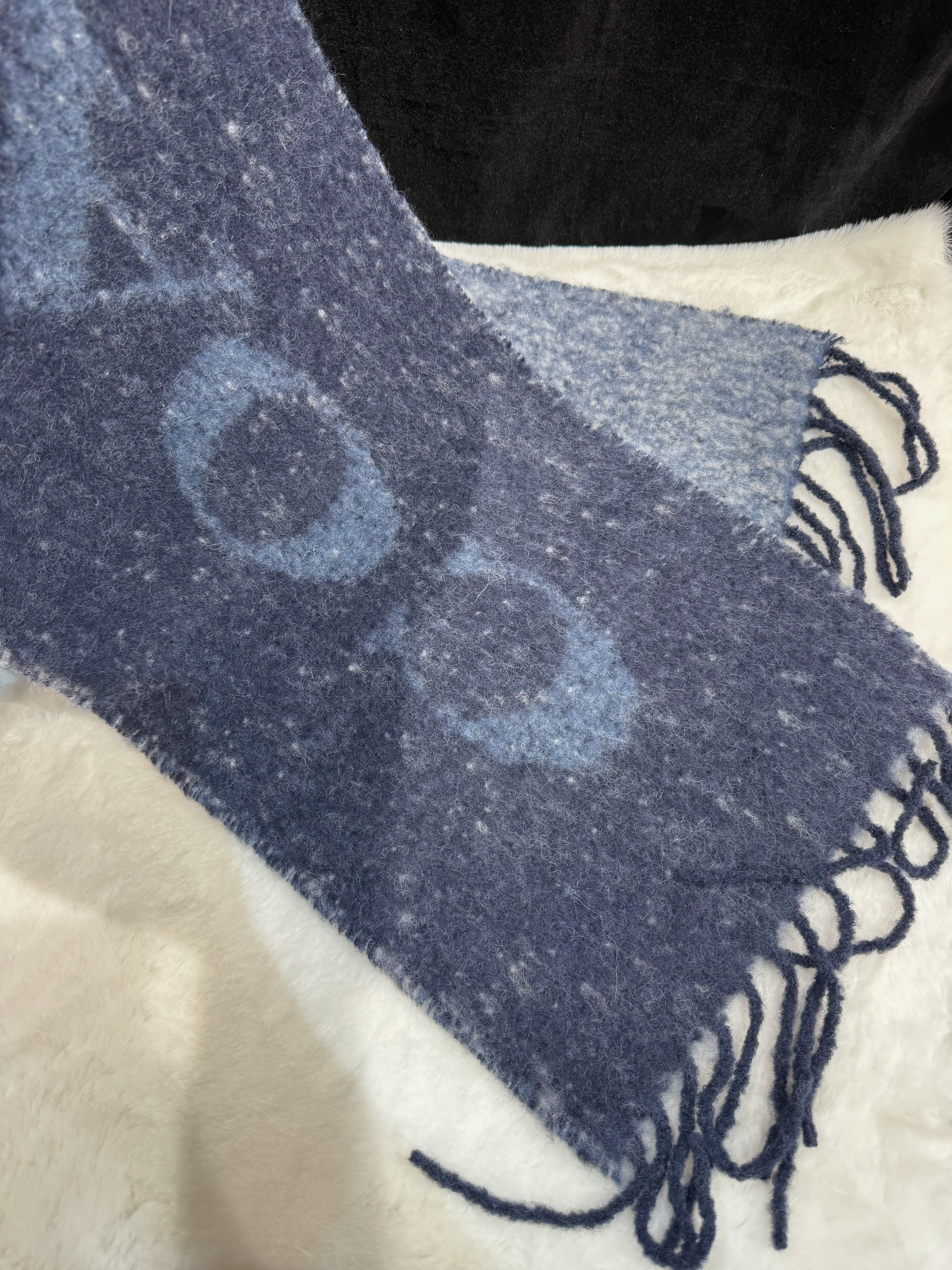 Coach oversized scarf midnight navy