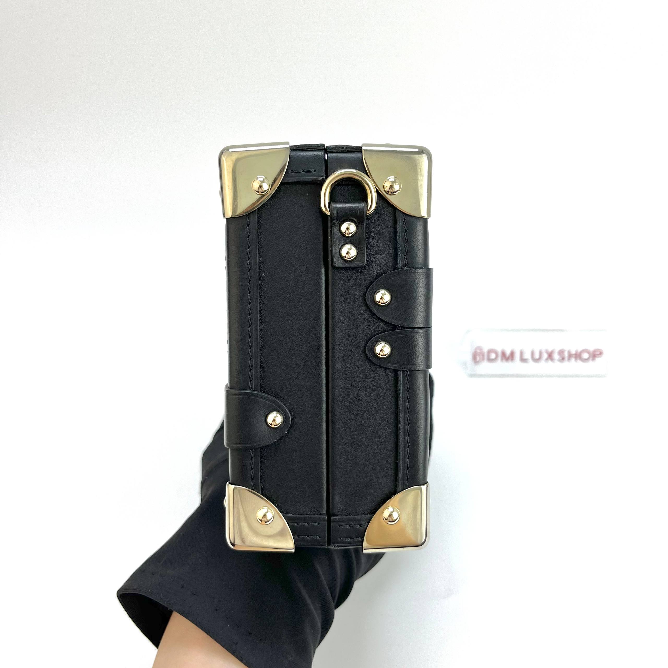 LV Black Sequins Petit Malle GHW