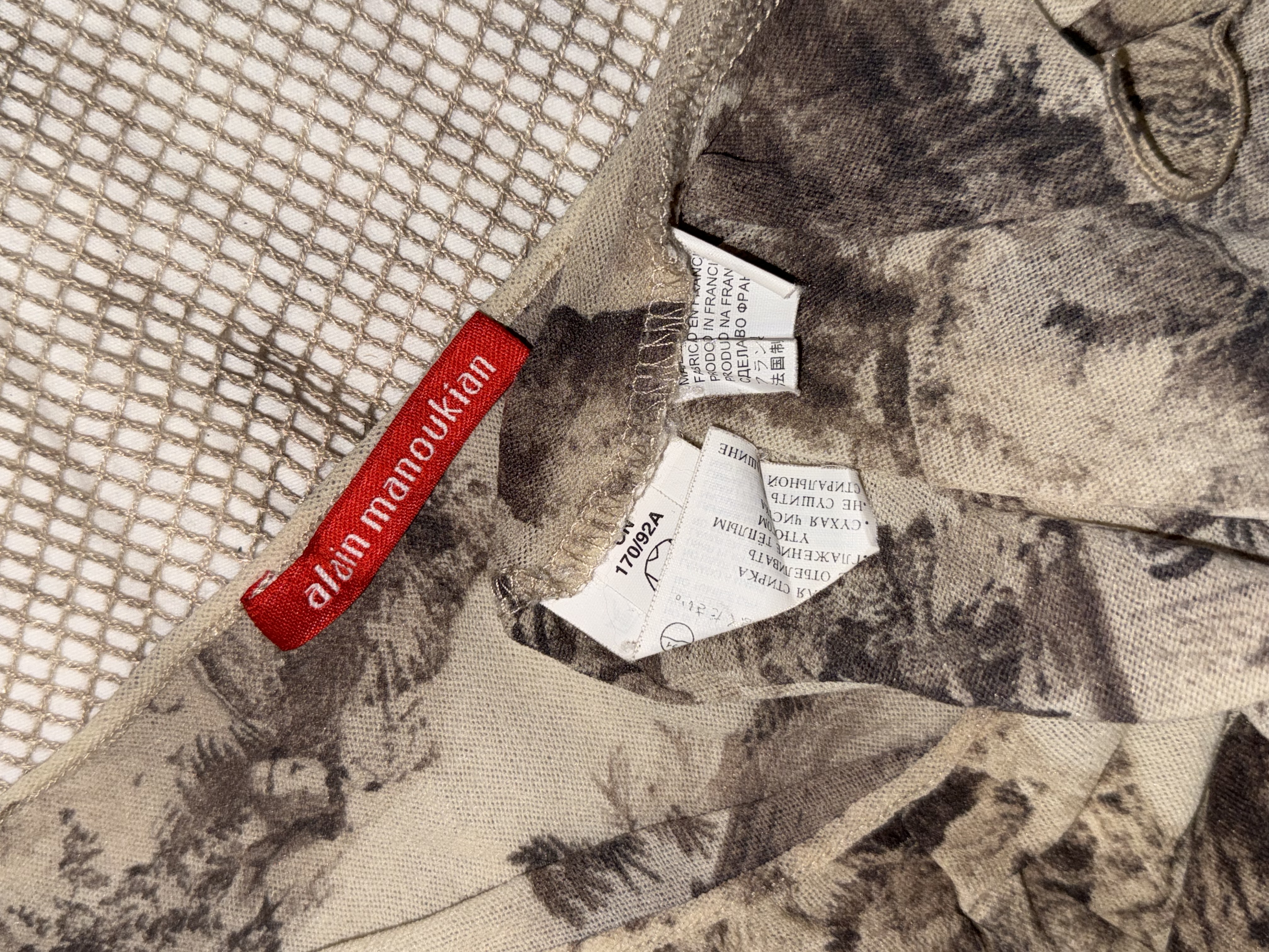 Dirty Sepia Forest Scene Vest