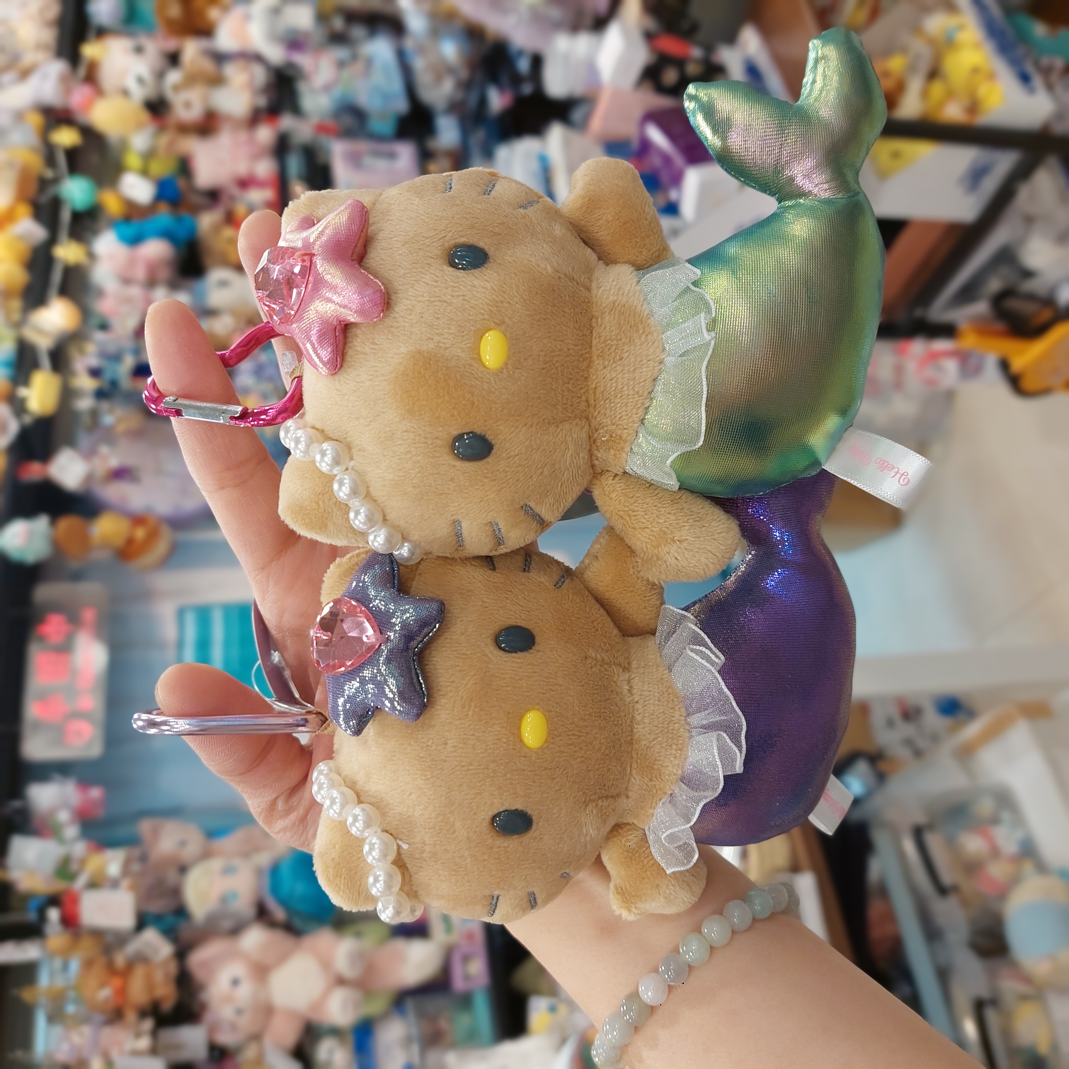 原裝日本 Sanrio 曬黑 美人魚 Hello Kitty  吊飾 掛件 KC