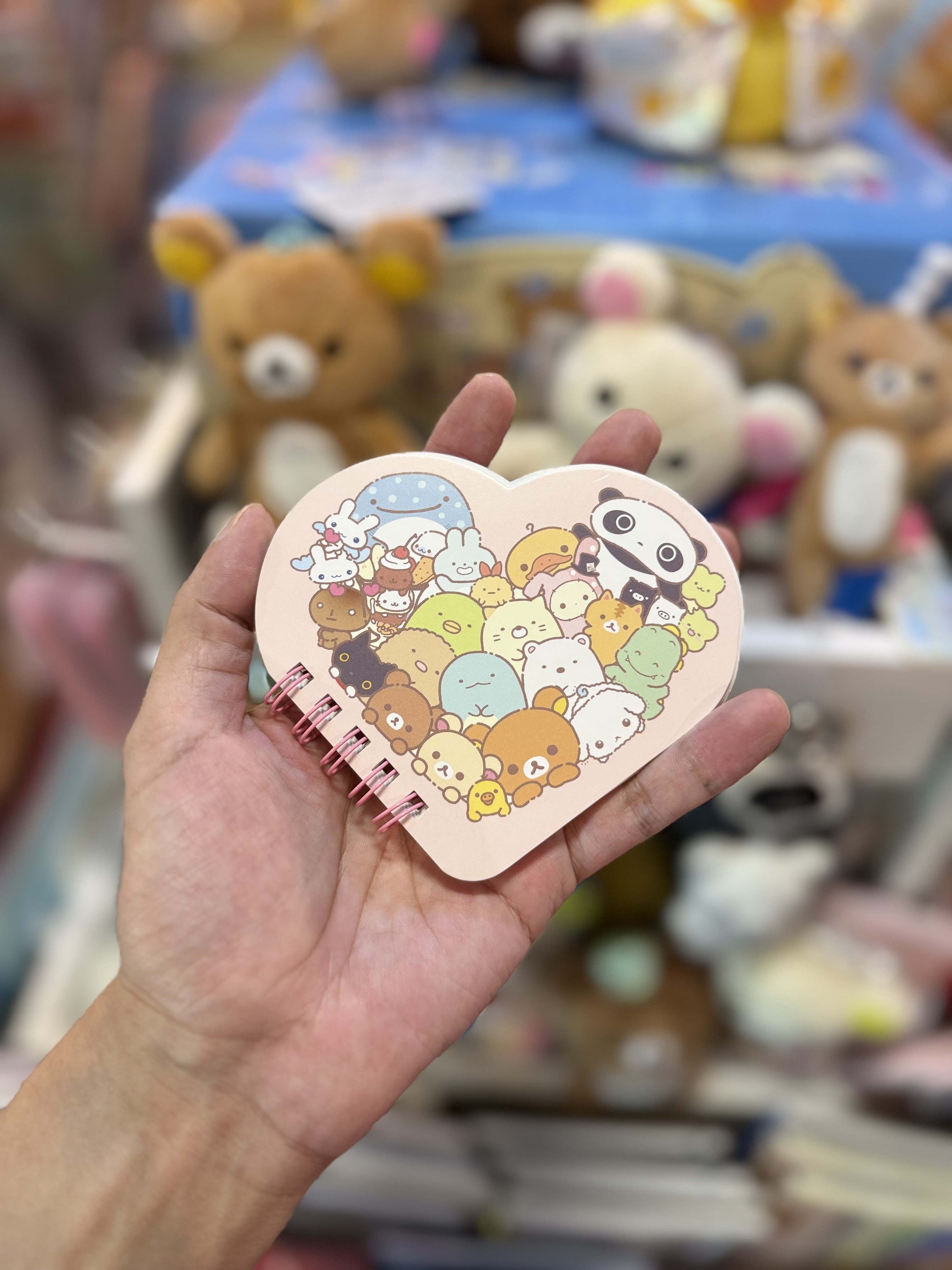 《現貨》全新San-x心心系列心型圈簿