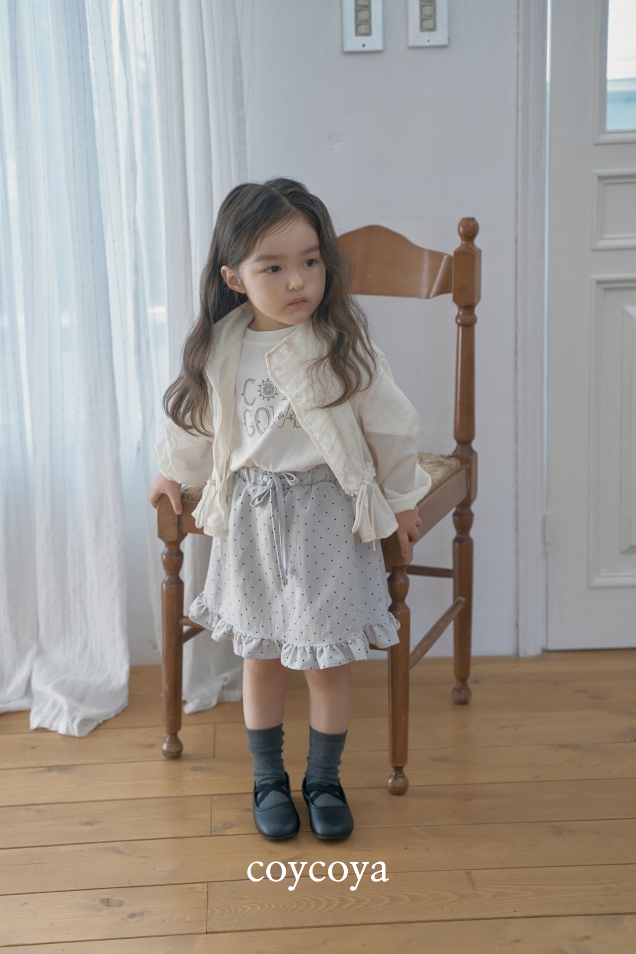 🌸預訂 韓國直送🌸🇰🇷COYCOYA兩色標誌印花寬鬆短袖T恤