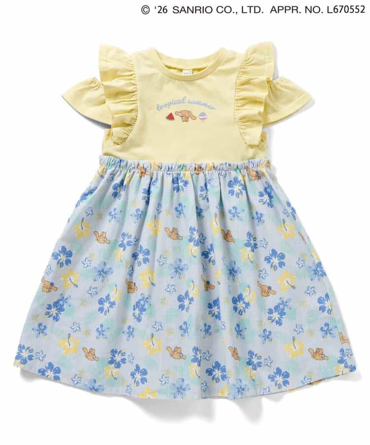 🇯🇵預訂 日本直送🇯🇵Apres les cours x Sanrio系列三色烘烤人物印花花卉滿拼接荷葉邊連身裙