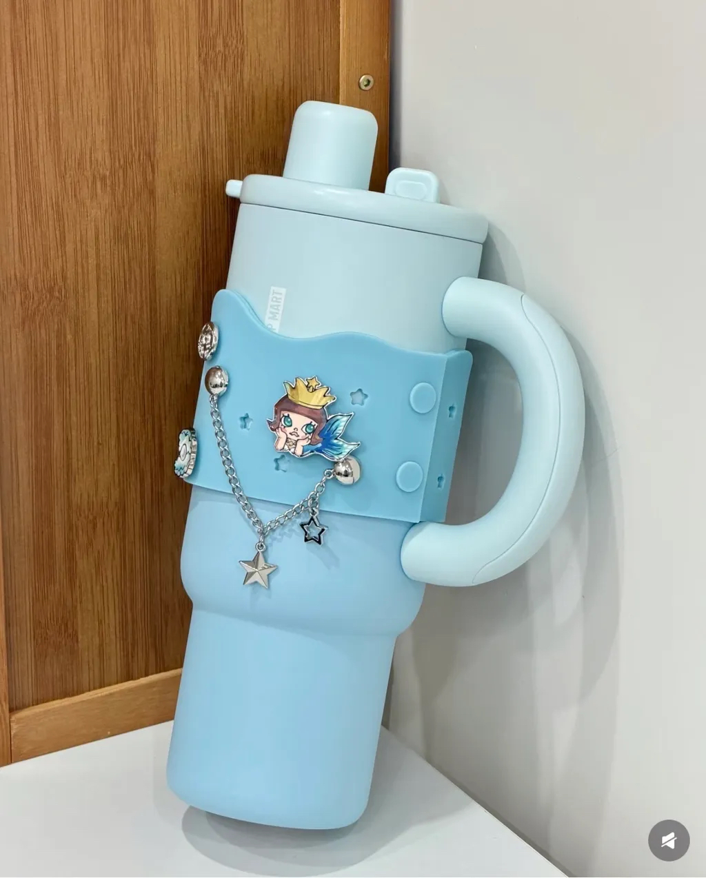 Starbucks中國限定 X Popmart   Molly20週年星Molly洞洞不鏽鋼杯 1170ml 