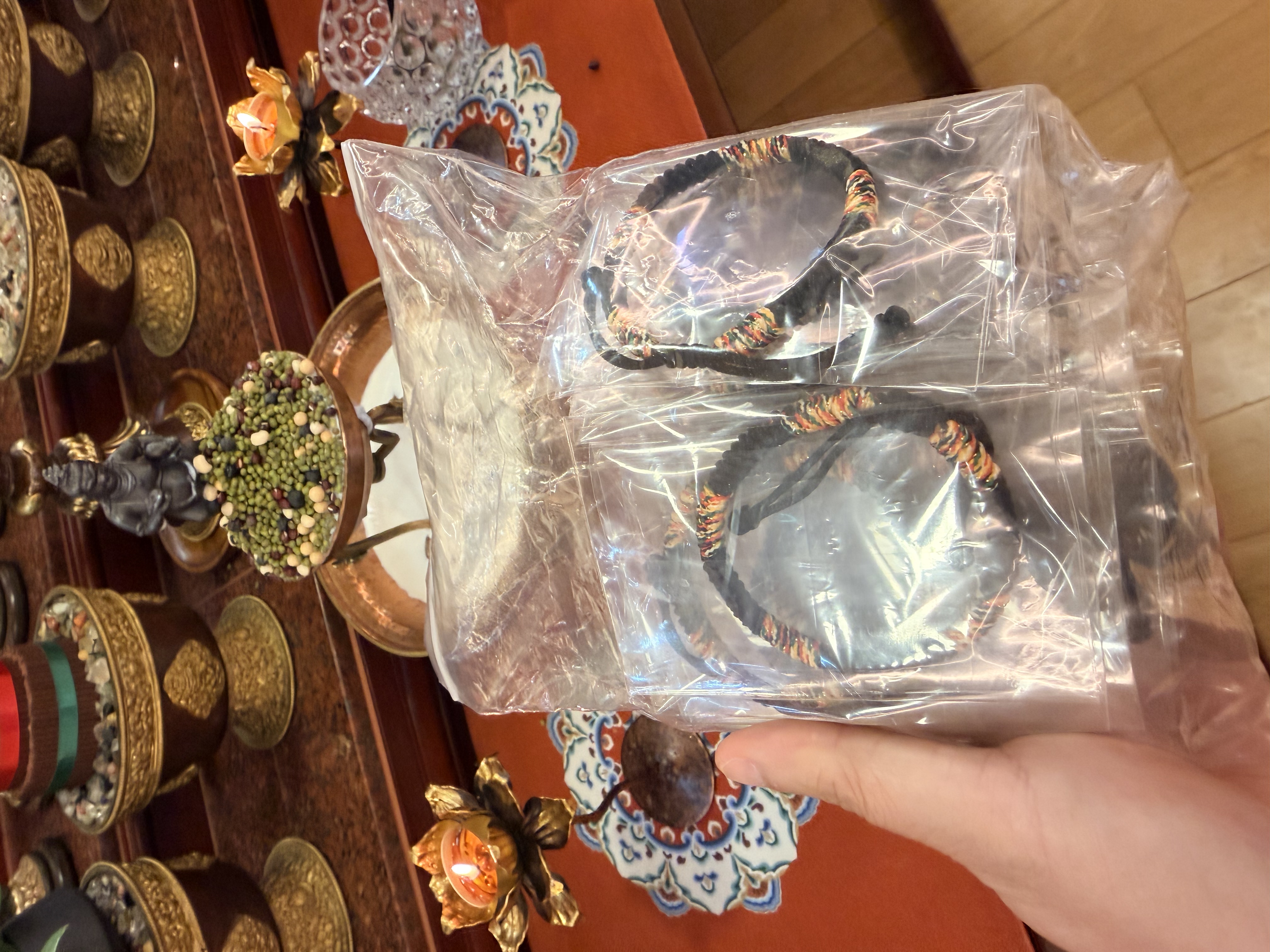 藏密 黑財神伏藏法加持手繩（黑財神法會加持）