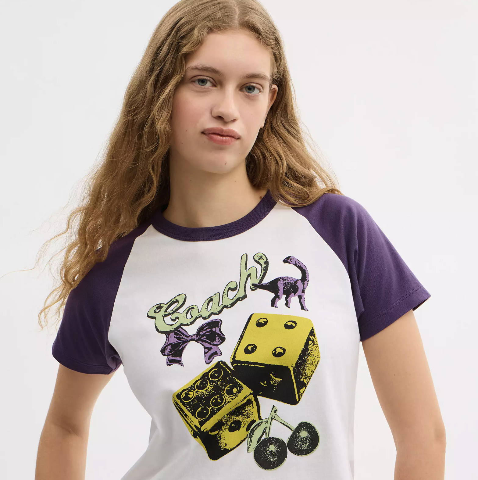 Coach Charms Raglan T-Shirt In Organic Cotton