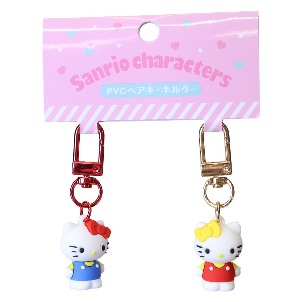 現貨｜【一套兩個】Sanrio Hello Kitty & Mimmy 日版 PVC 立體 吊飾鎖匙扣 (SAC-PK-KM)