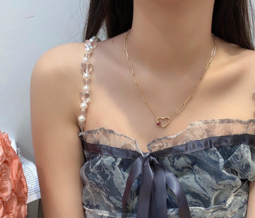 18K 紅寶石金鏈