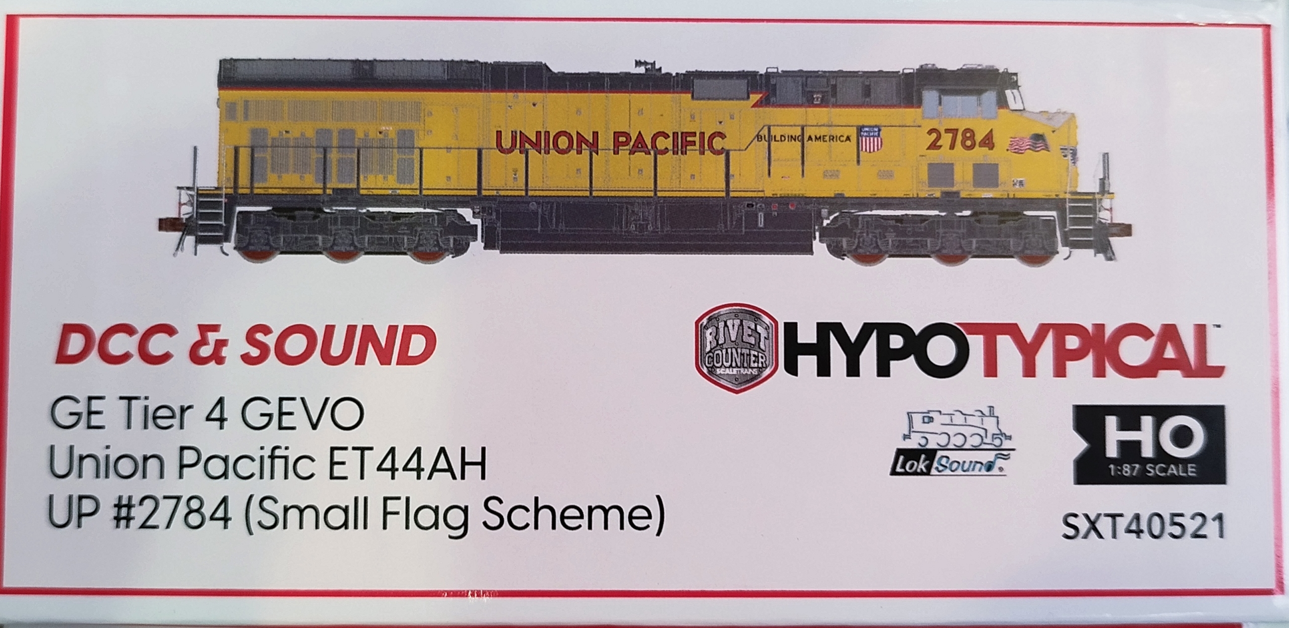 Scaletrains GE Tier 4 GEVO UP ET44AH #2784 Small Flag Scheme 