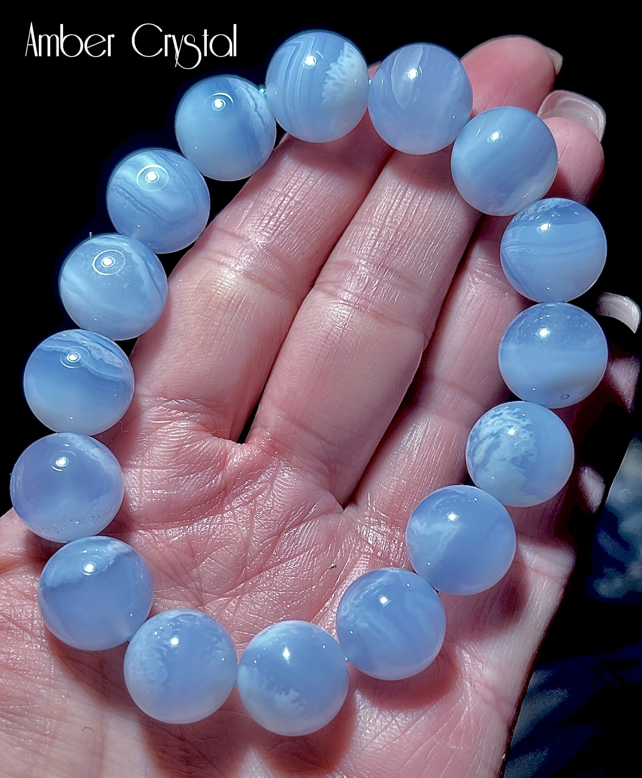 藍紋瑪瑙 Blue Lace Agate 