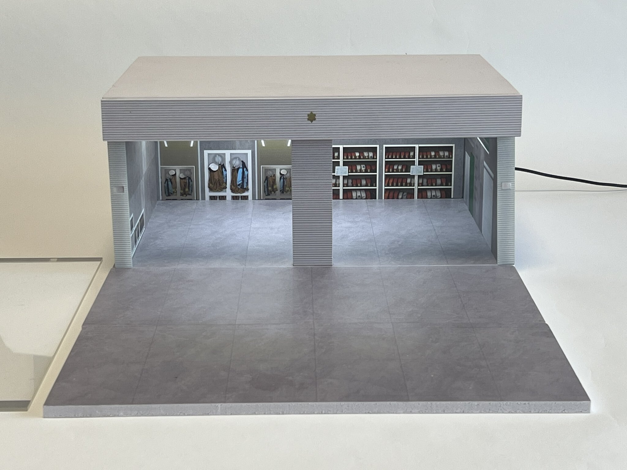 ACT CAR X ASPEDA 合作開發的消防站立體模型（快速立體模型系列） 日本新宿合金車展會場限定