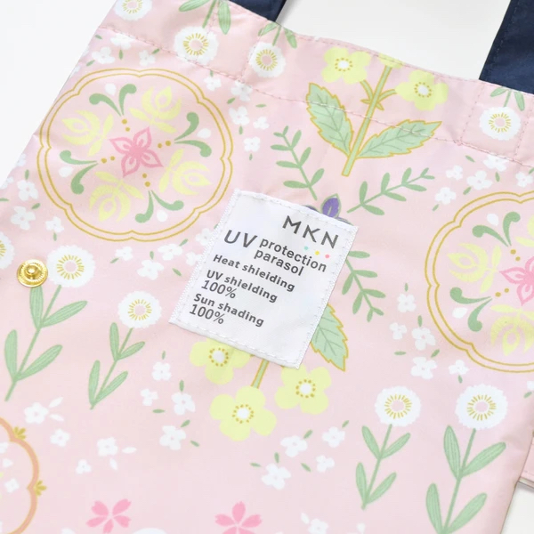 日本花文樣50cm長尾雀輕量迷你傘