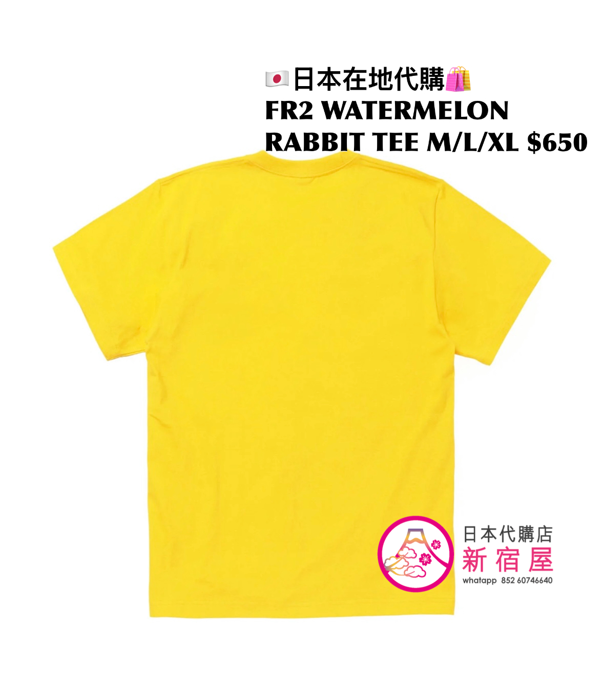 FR2 WATERMELON RABBIT T-SHIRT