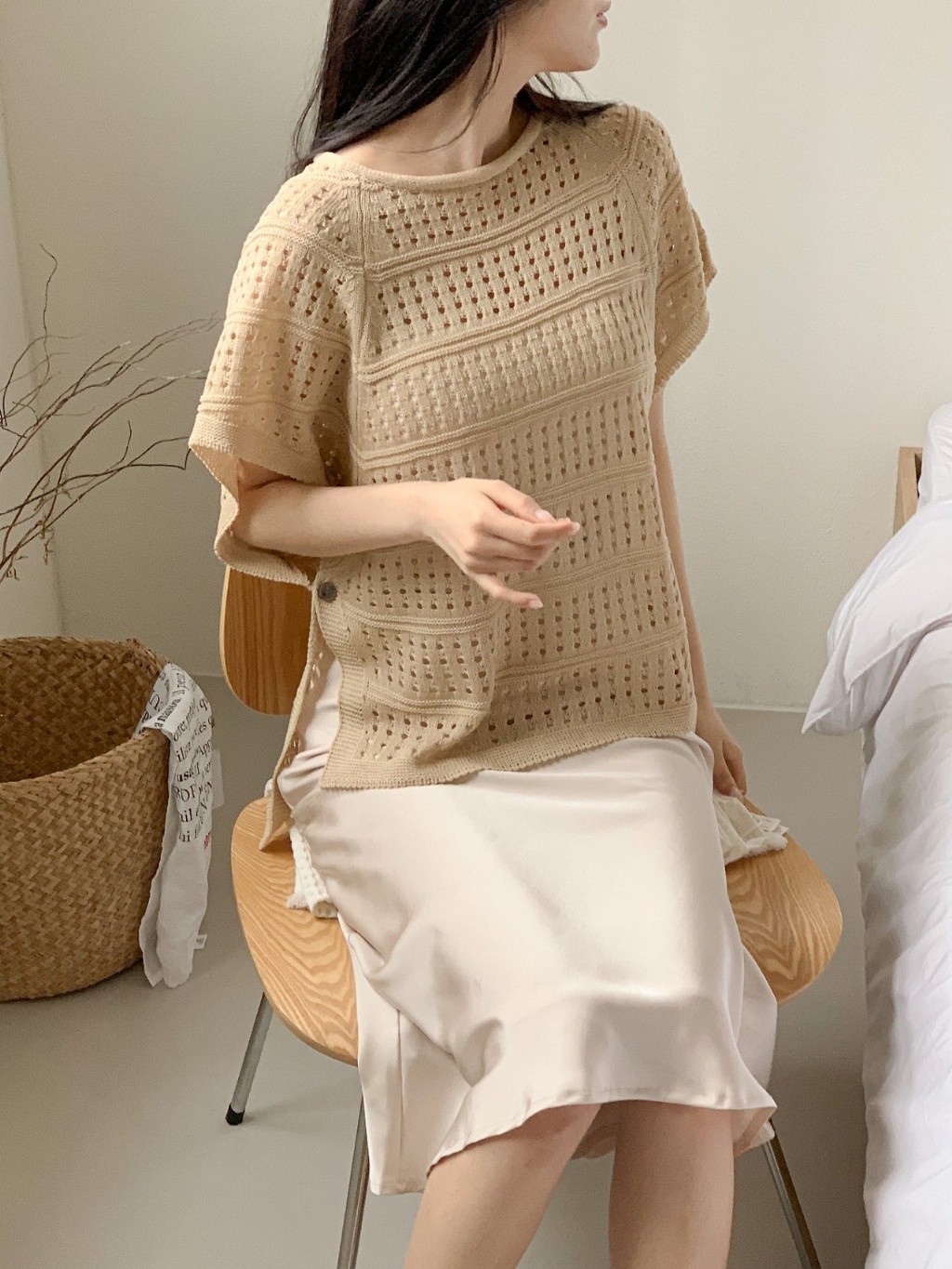  【預訂】韓國直送 東大門女裝 通花上衣