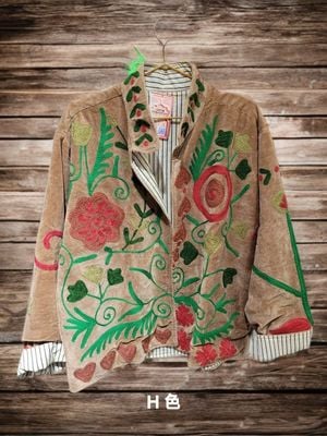 印度 Suzani 刺繡絲絨褸 