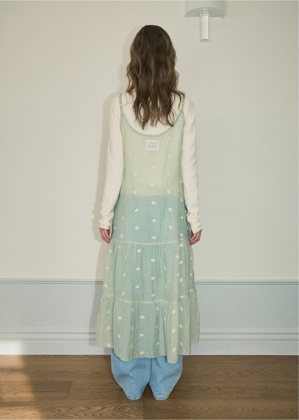 OUR NOSTALGIA Flower Lace Layered Dress