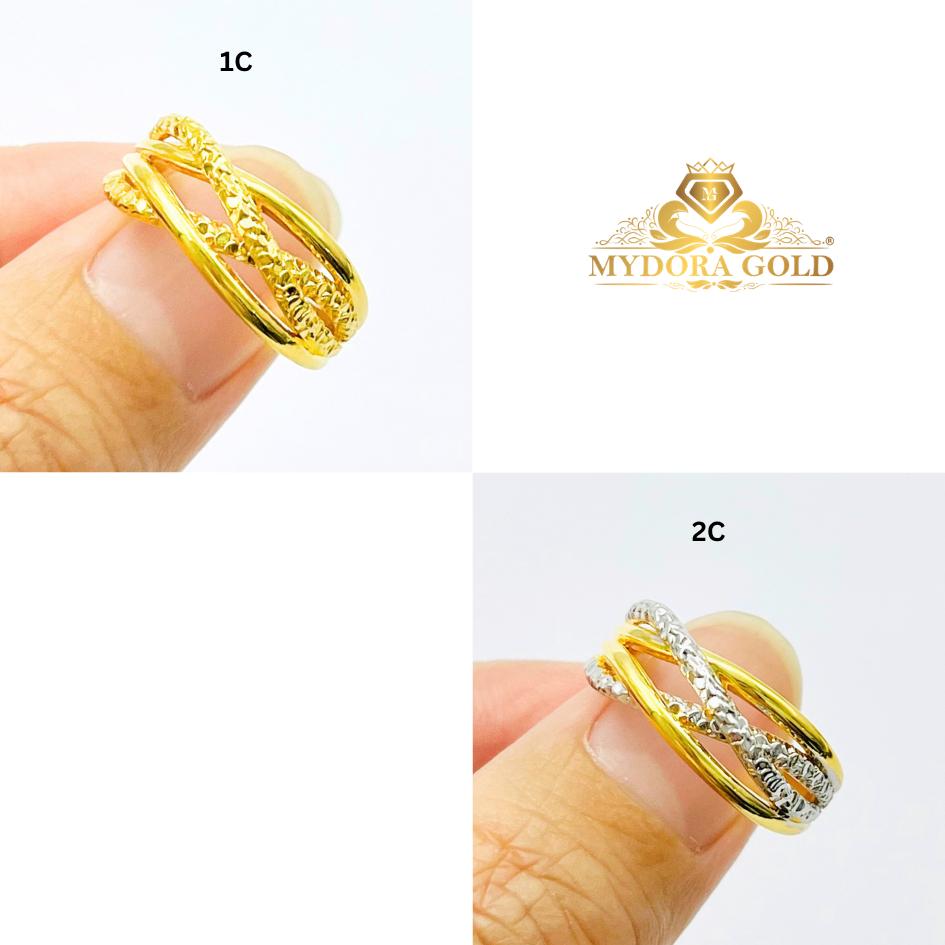 MYDORA EMAS 916 Cincin Grace Crossline (5G) l EMAS 916/22K