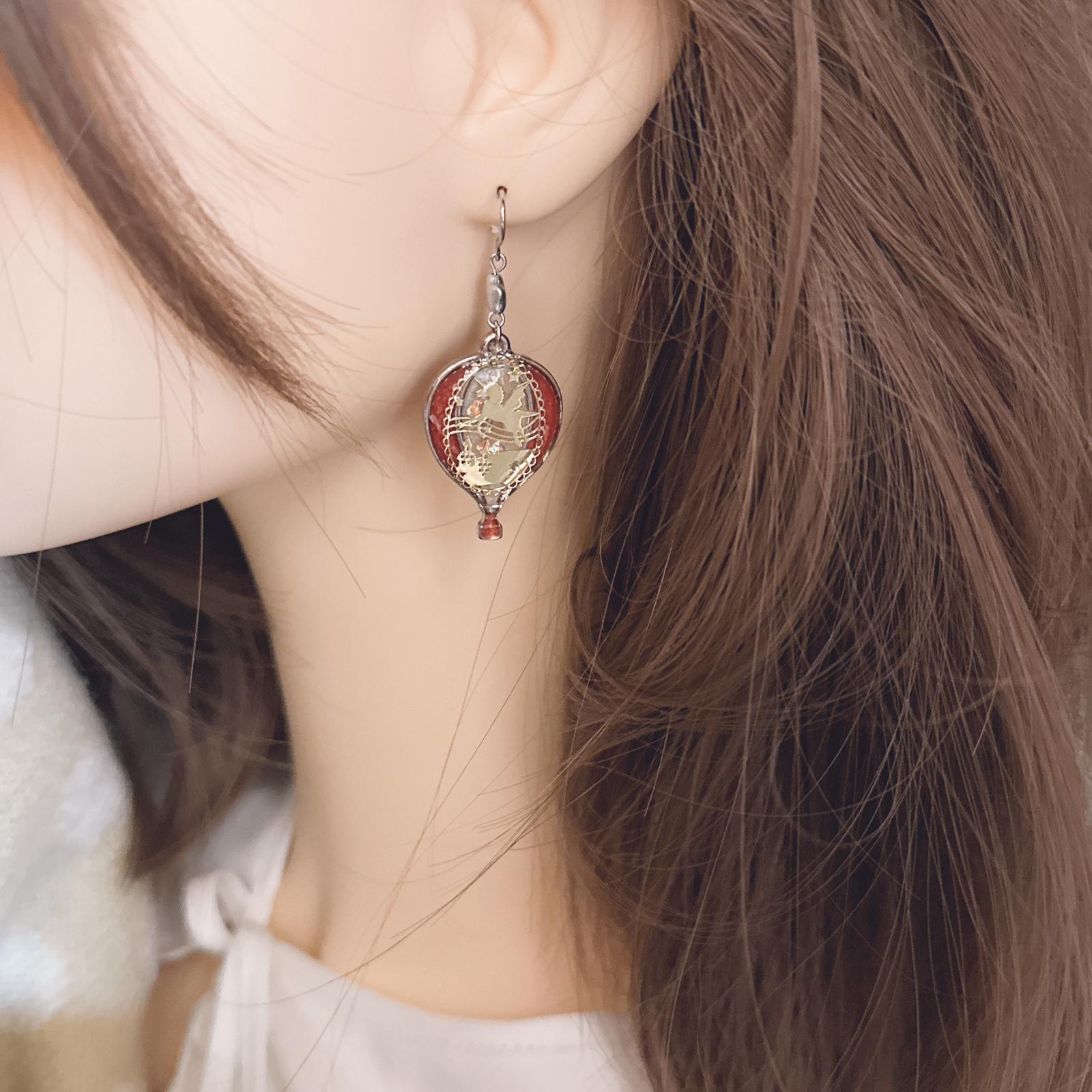 木馬🎠熱氣球 磚紅