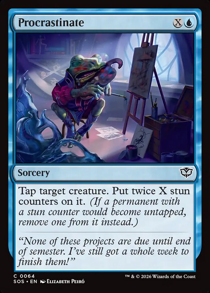 [EN] [Foil] Procrastinate [SOS-064] C