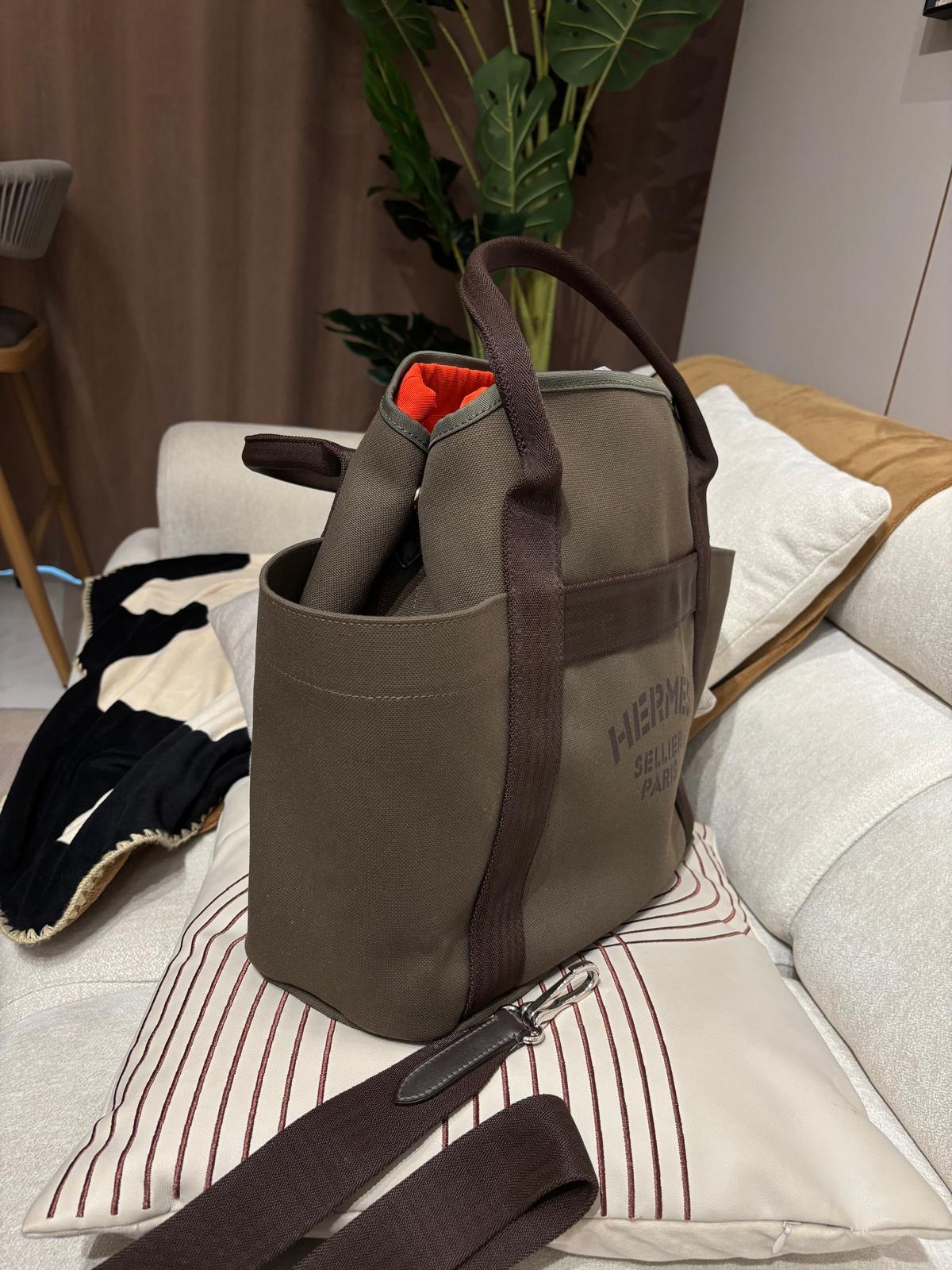 HERMES Grooming tote shoulder bag Stamp X 100%Authentic,95%new✅strap✅dust bag  