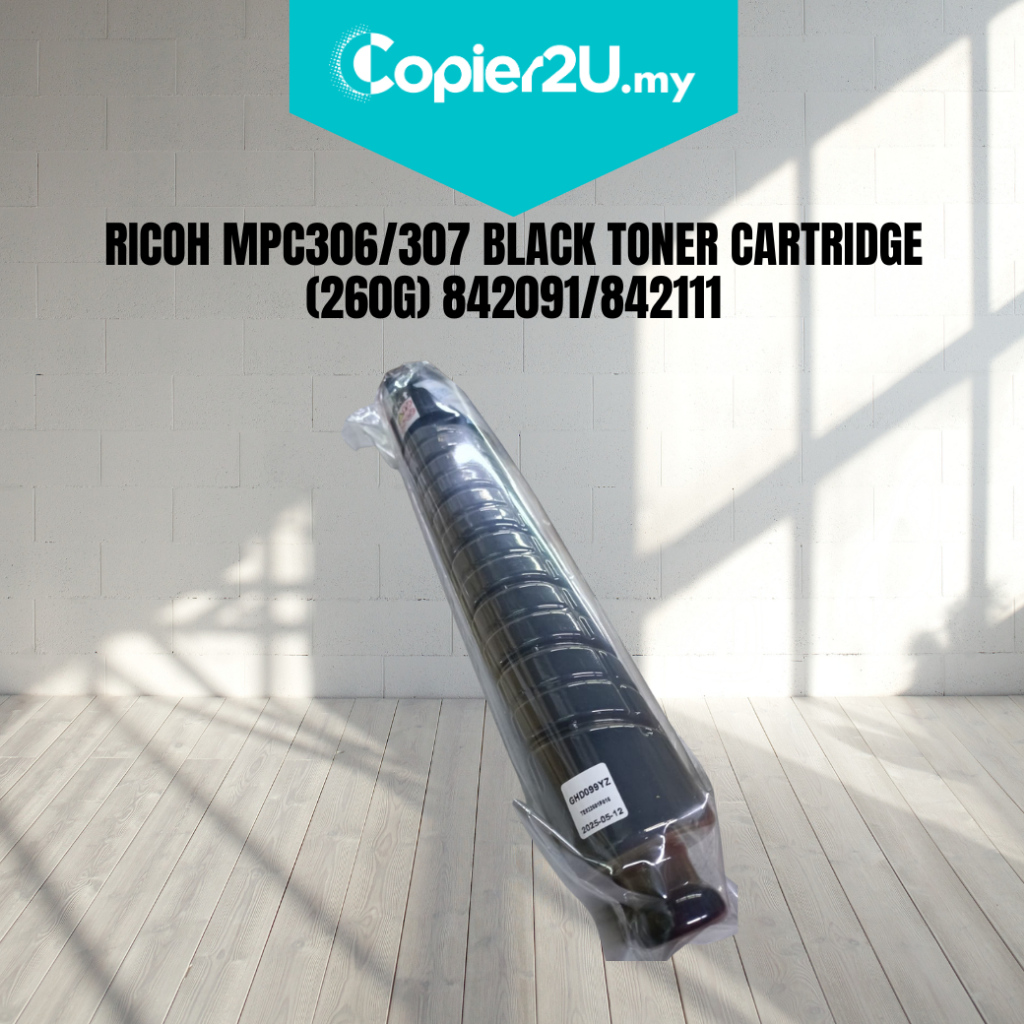 RICOH MPC306/307 BLACK TONER CARTRIDGE (260G) 842091/842111