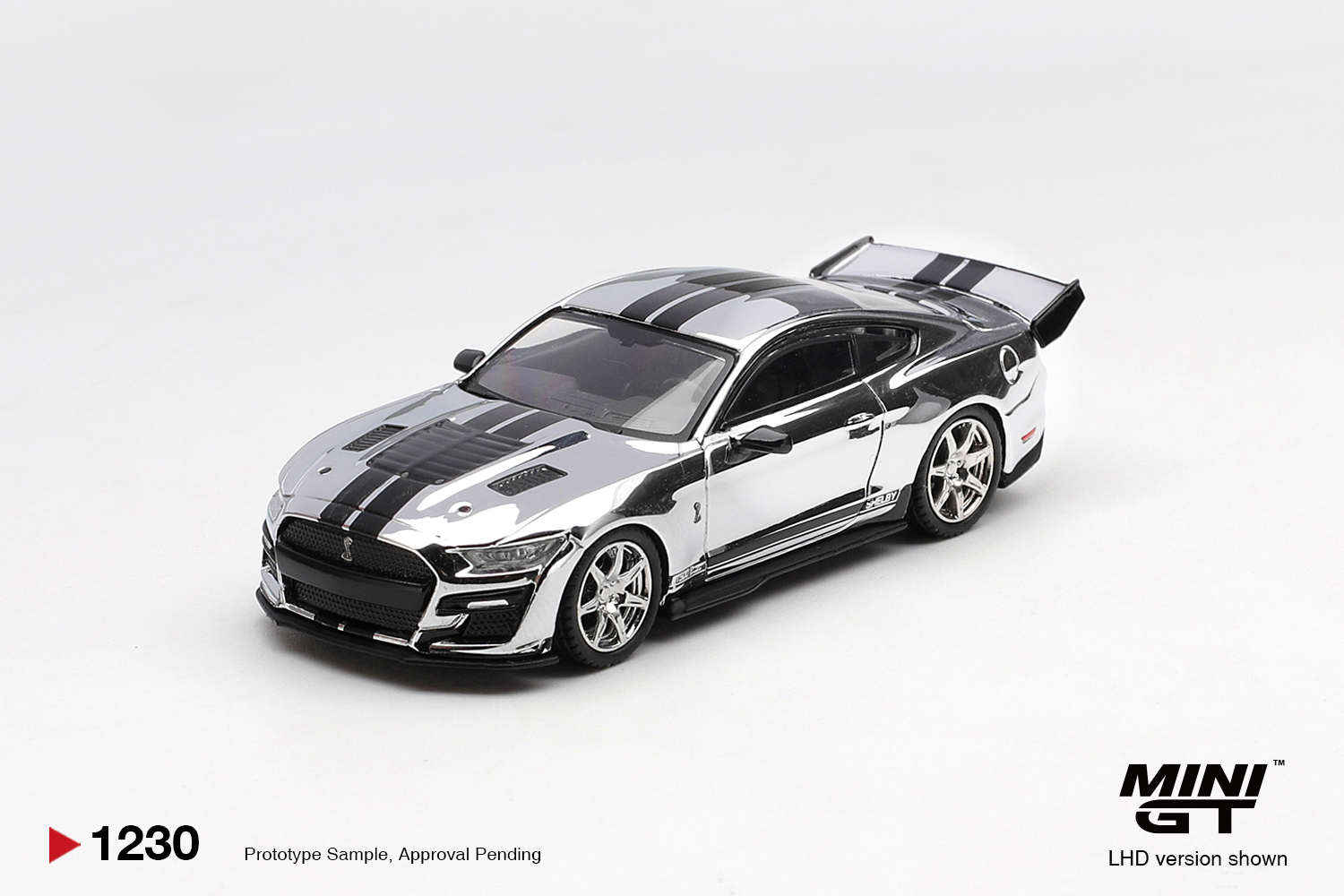 Mini GT 1/64 Shelby GT500 Dragon Snake Concept Chrome Silver - MGT1230-BL