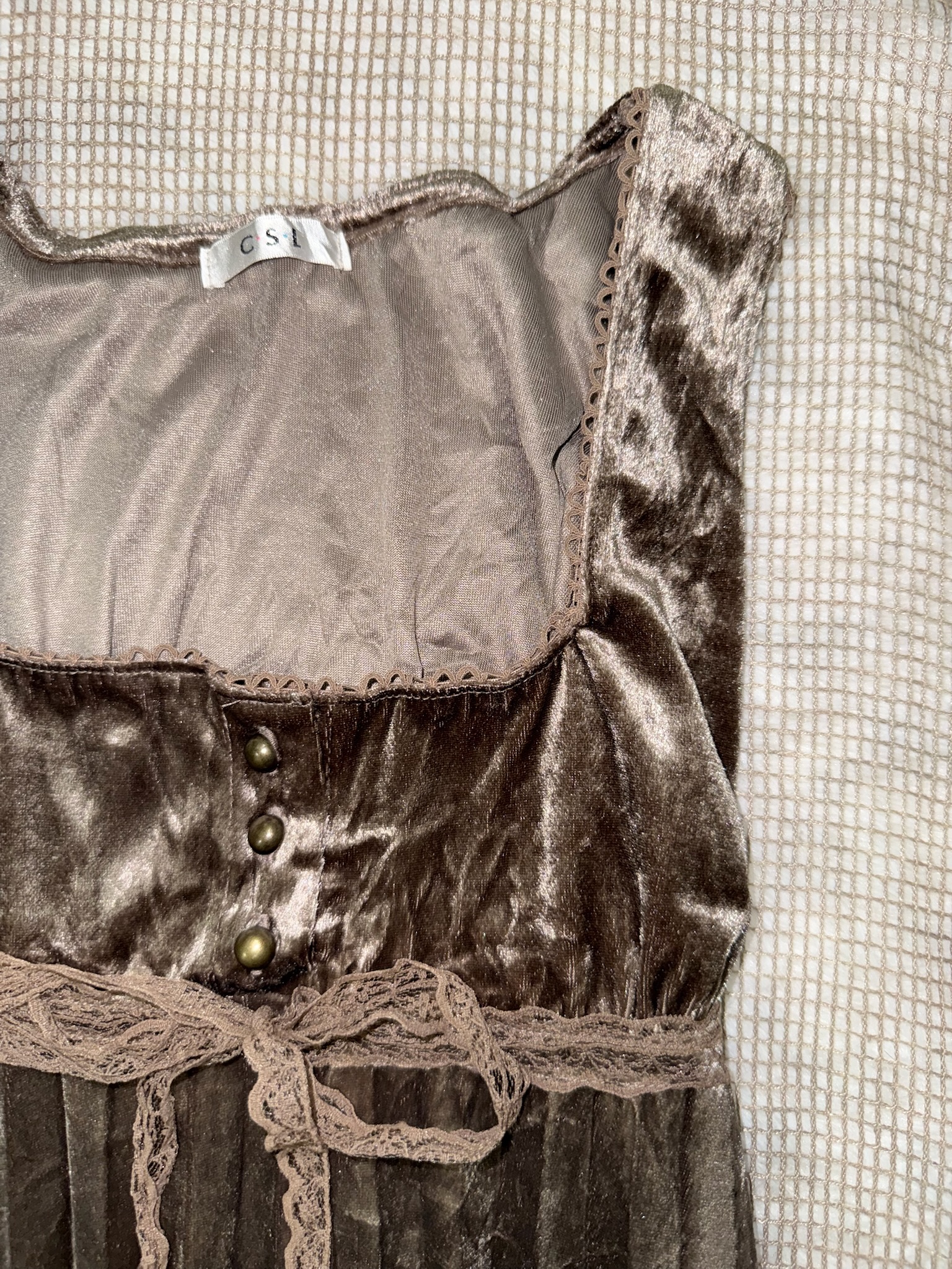 Whimsigoth Crushed Velvet Babydoll Top/ Dress