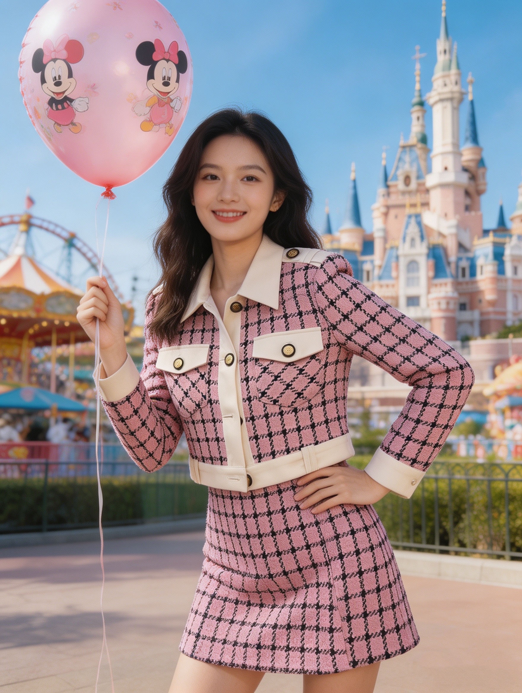 Korea 2 Pcs Checkered Set