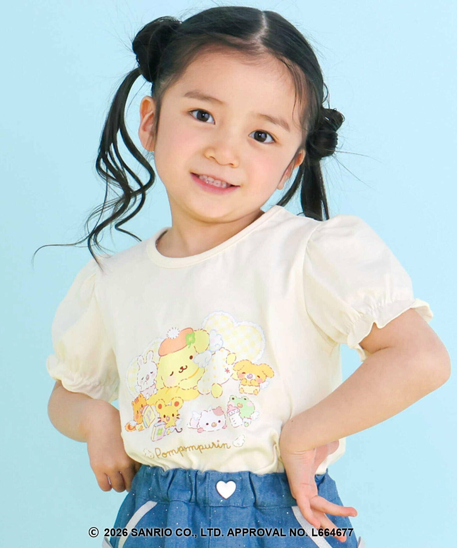 🇯🇵預訂 日本直送🇯🇵Slap Slip x Sanrio系列兩色人物刺繡格紋蕾絲吊帶背心+泡泡袖印花T恤套裝